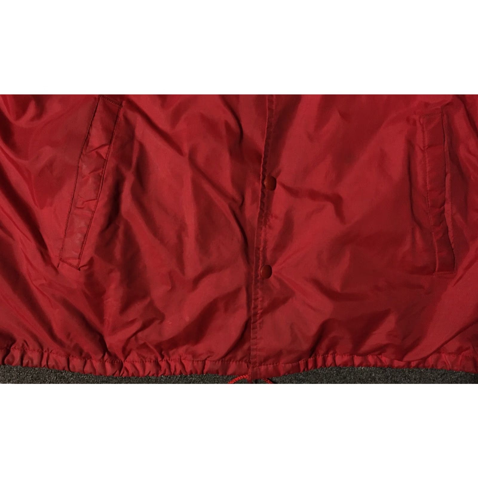 Vintage VINTAGE Buena Park American Baseball Windbreaker Jacket XL Red USA 80s 90s Grunge Sports Team Mens XL jacket Size US XL / EU 56 / 4 - 5 Thumbnail