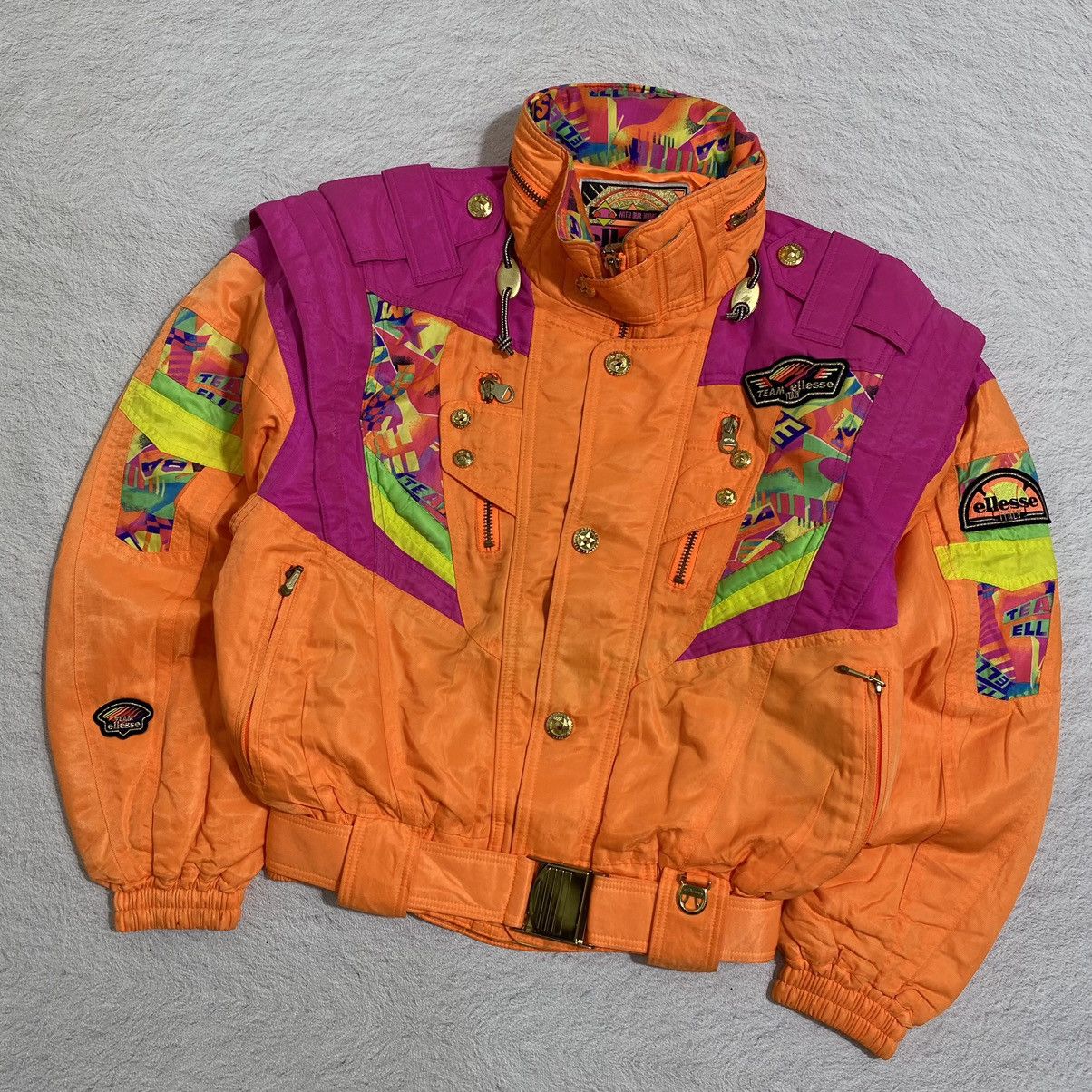 Ellesse × Vintage 🔥SALE🔥 Vintage Ellesse multicolour ski jacket Size US M / EU 48-50 / 2 - 2 Thumbnail