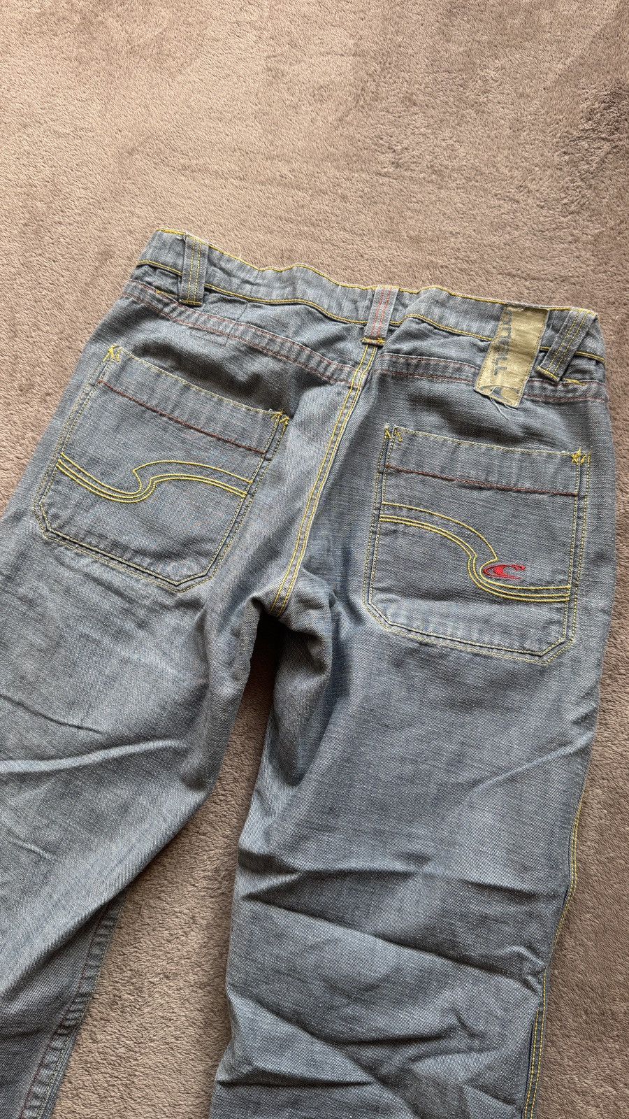 If Six Was Nine O’Neill Reversible distressed Mudwash Jean Y2K lgb jnco vibe Size US 32 / EU 48 - 6 Thumbnail
