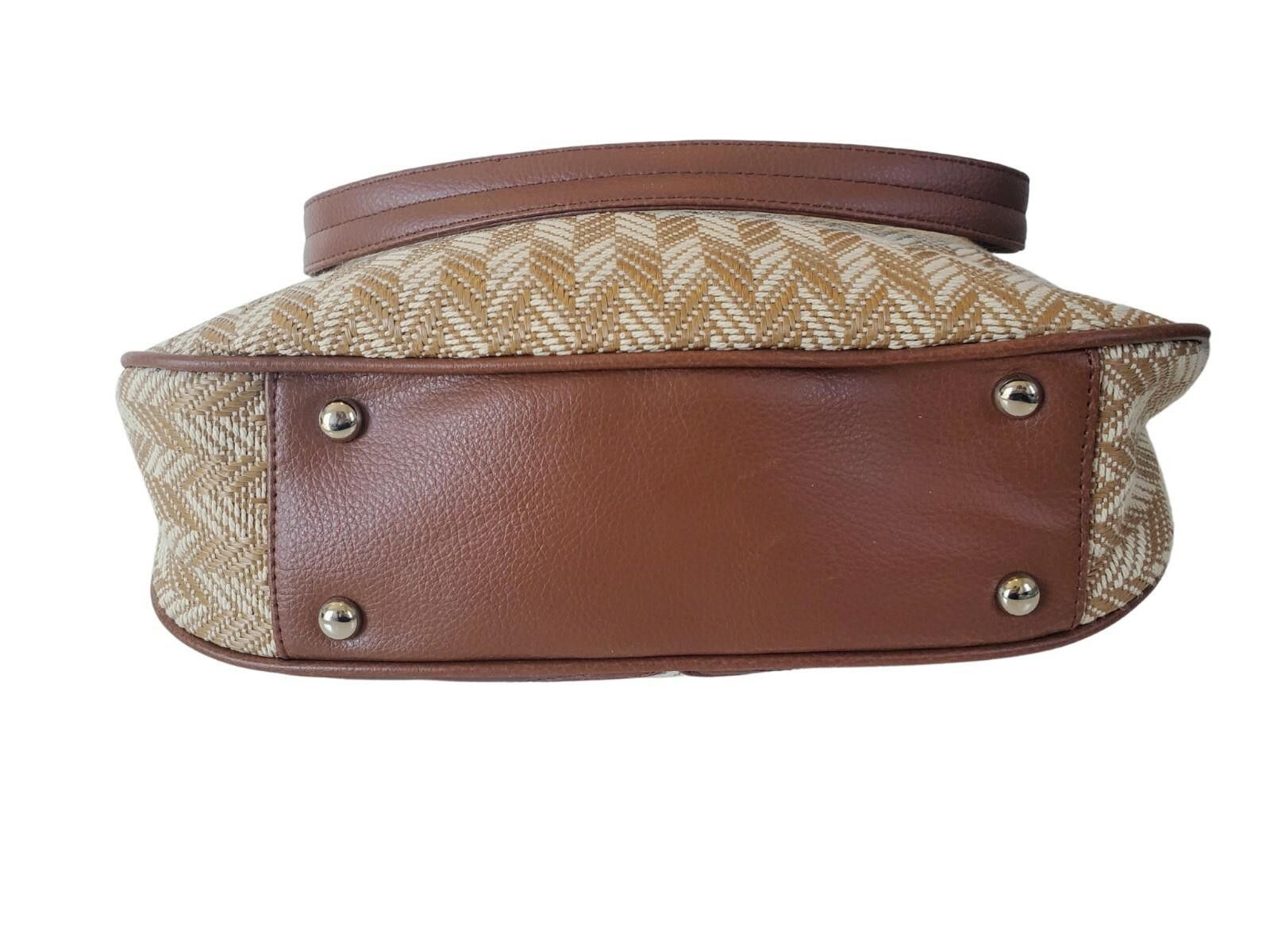 Other Stone Mountain Brown Leather and Woven Handbag/Shoulder Bag Size ONE SIZE - 4 Thumbnail