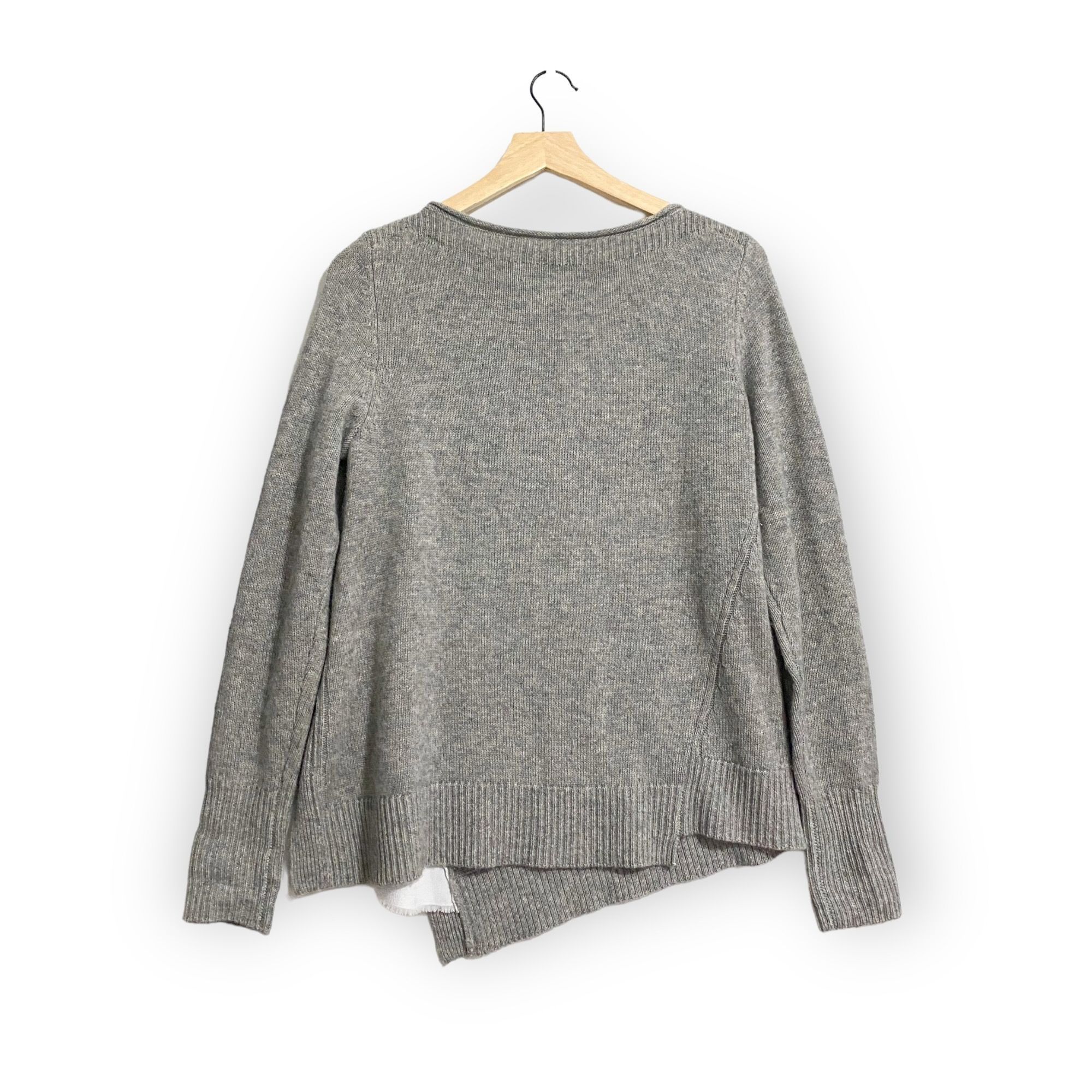 Brochu Walker Brochu Walker Layered Wool & Cashmere-Blend Sweater, Gray/wh Size S / US 4 / IT 40 - 2 Thumbnail