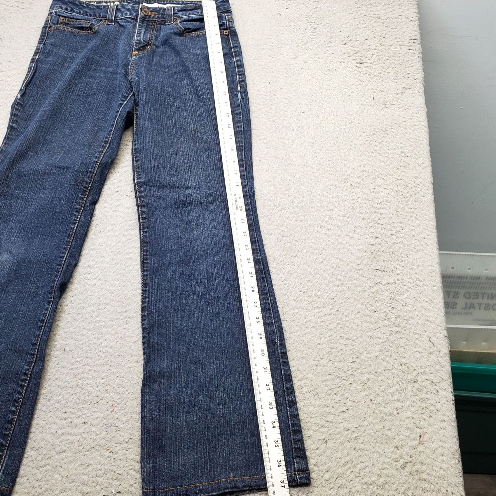 DKNY DKNY Womens Jeans Bootcut 5-Pocket Denim Blue Size 6 Slim Stretch Soho Flat Front 27.75 Inseam Regular Waist 29 In Vintage: No Size 28" / US 6 / IT 42 - 4 Thumbnail