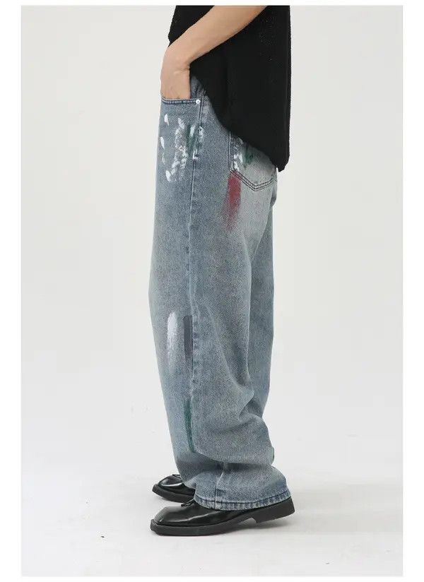 Japanese Brand Pepper x Yuka Ink wash straight loose jeans men vintage Size US 32 / EU 48 - 5 Thumbnail