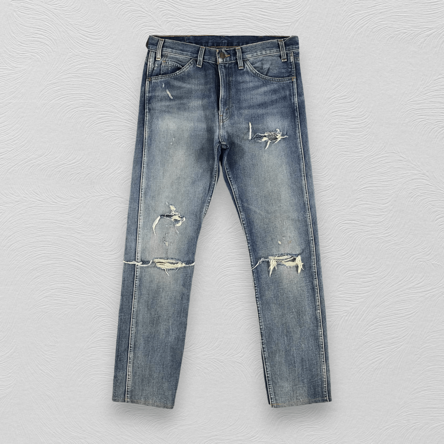 Levi's Vintage Levis 605 Jeans Orange Tab Distressed Denim KJ714 Size US 30 / EU 46 - 1 Thumbnail