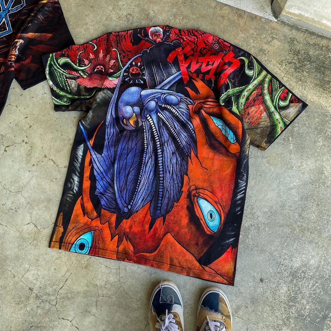 Japanese Brand × Vintage Berserk Aop Bootlegtee Size US XL / EU 56 / 4 - 2 Thumbnail
