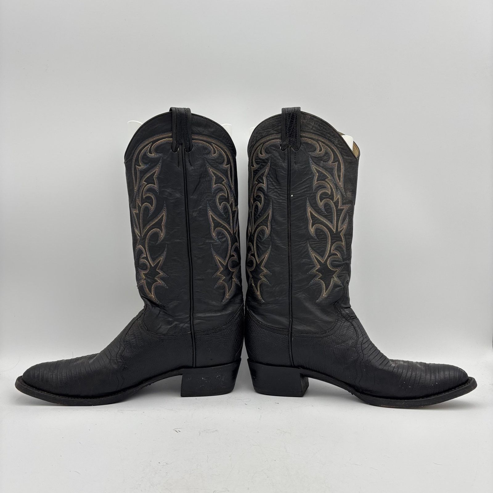 Larry Mahan Vintage 80s Larry Mahan Cowboy Boots Western Lizard 10 D Size US 10 / EU 43 - 6 Thumbnail
