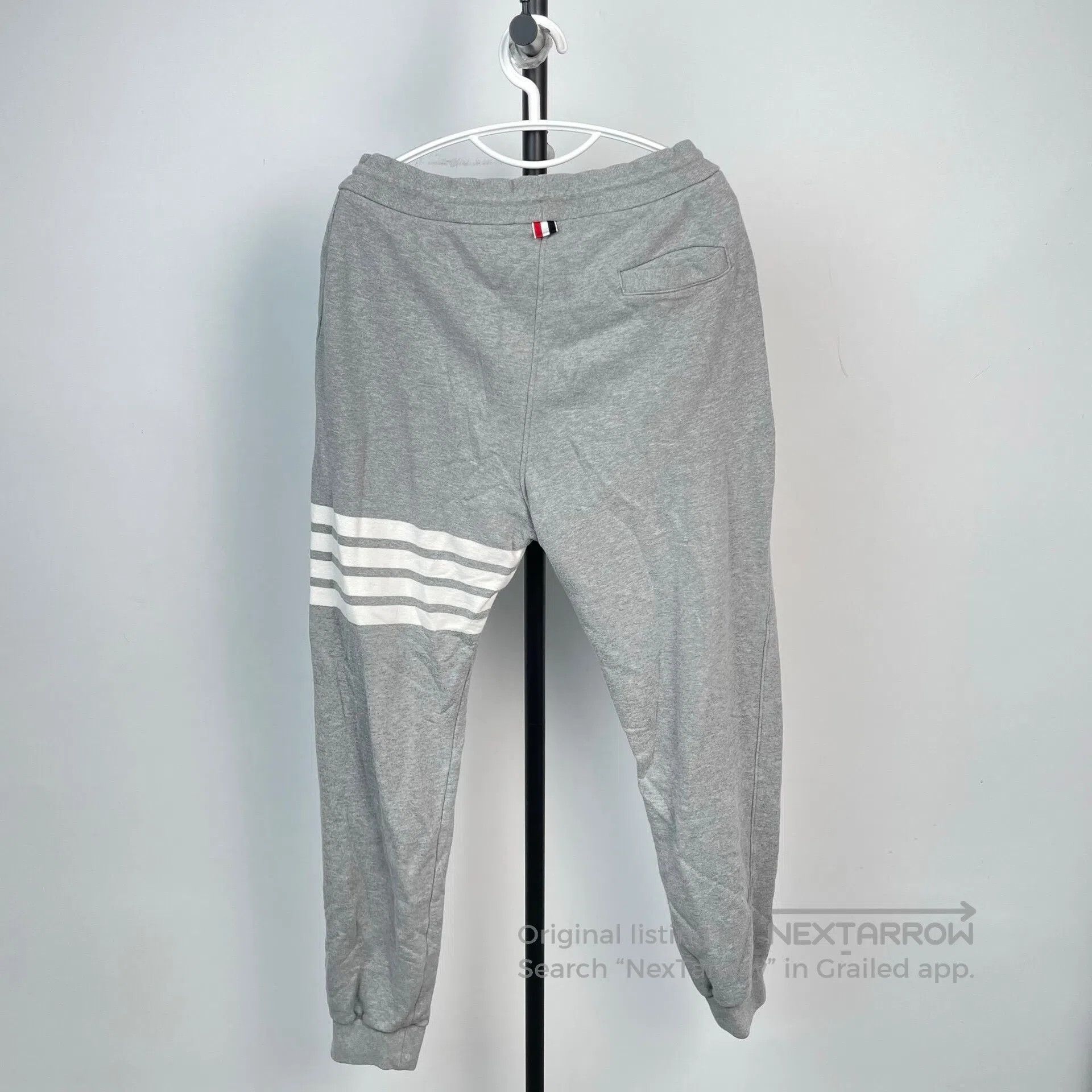 Thom Browne Thom Browne size XL Gray Four Stripe Long Pants| Size US 27 - 2 Thumbnail