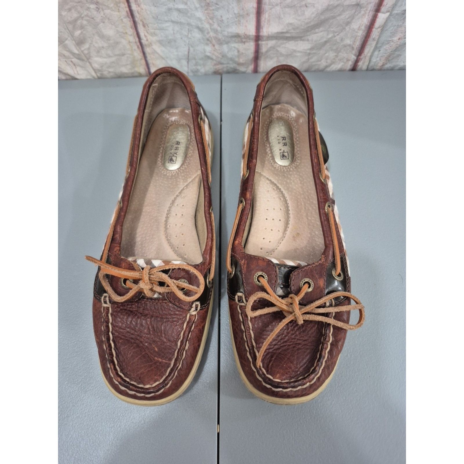 Sperry Sperry Angelfish Top Sider Plaid Slip On Boat Shoes Size 8M Size US 8 / IT 38 - 3 Thumbnail