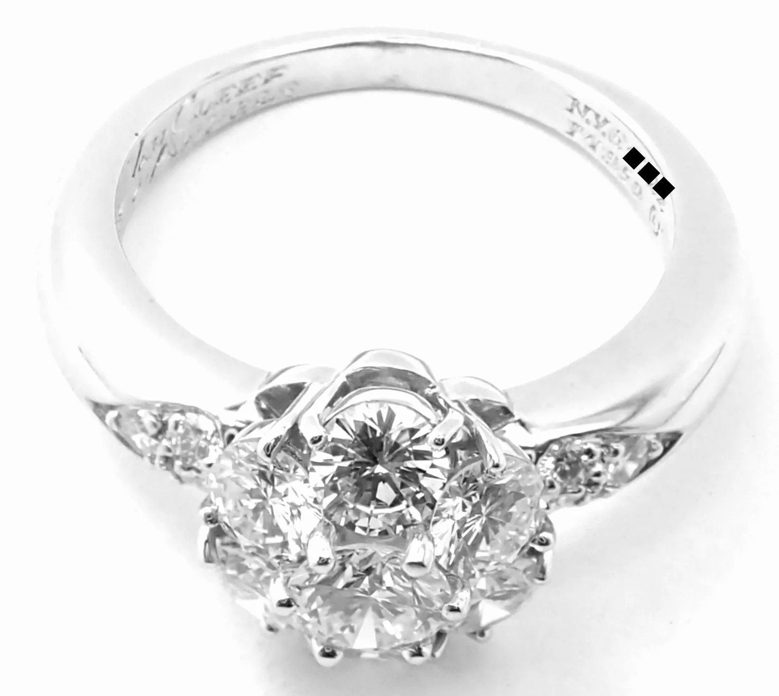 Van Cleef & Arpels Van Cleef & Arpels Platinum Diamond Fleurette Flower Ring Size ONE SIZE - 7 Thumbnail