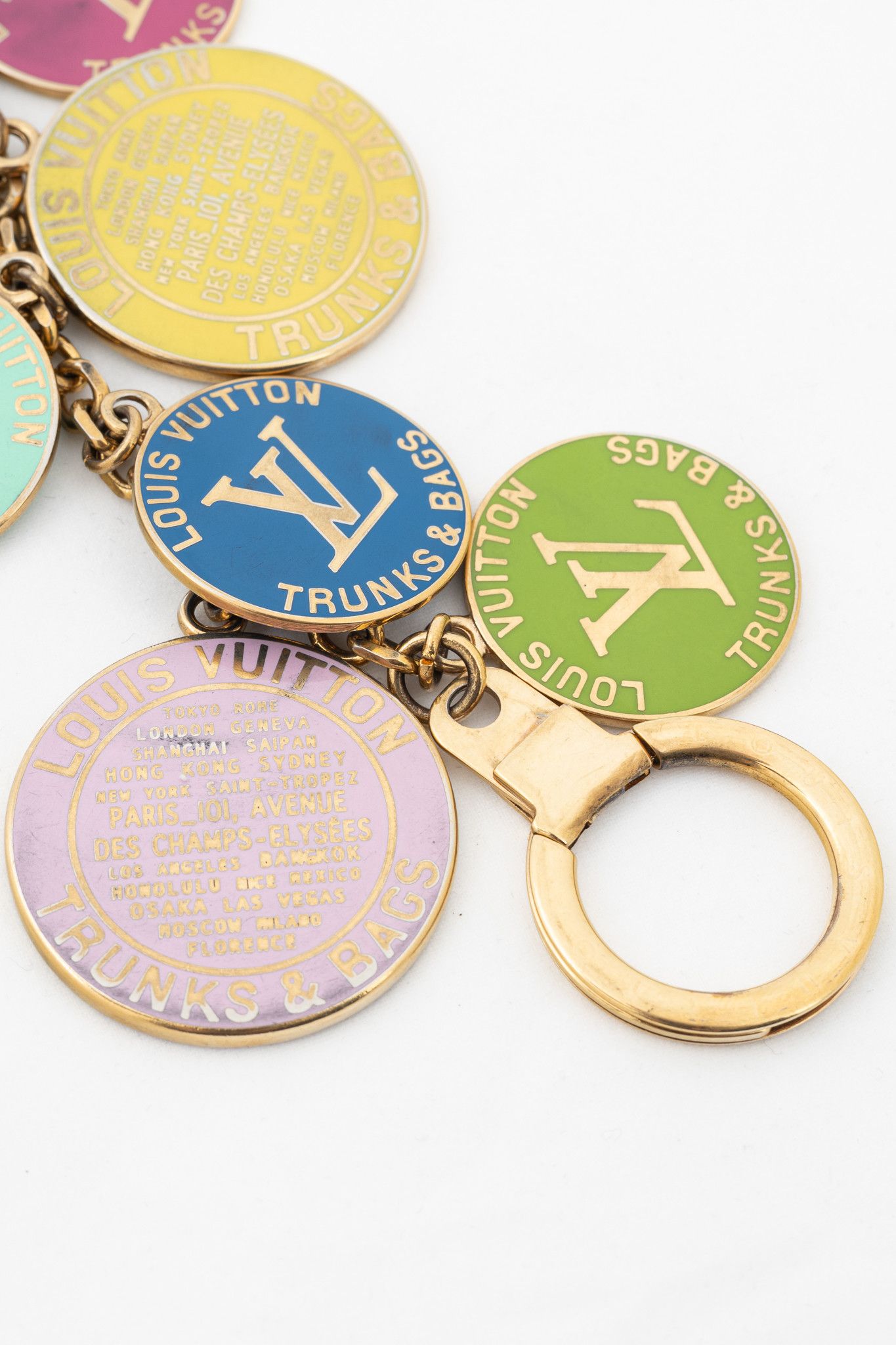 Louis Vuitton Louis Vuitton Globe Charm Chains Gold-Tone Key Ring Size ONE SIZE - 2 Thumbnail