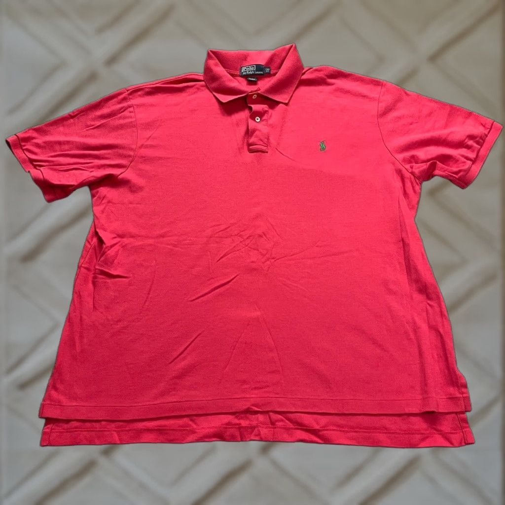 Ralph Lauren Polo Ralph Lauren Red Polo Shirt Mens 2XL Short Sleeve Cotton Active Casual Size US XXL / EU 58 / 5 - 1 Thumbnail