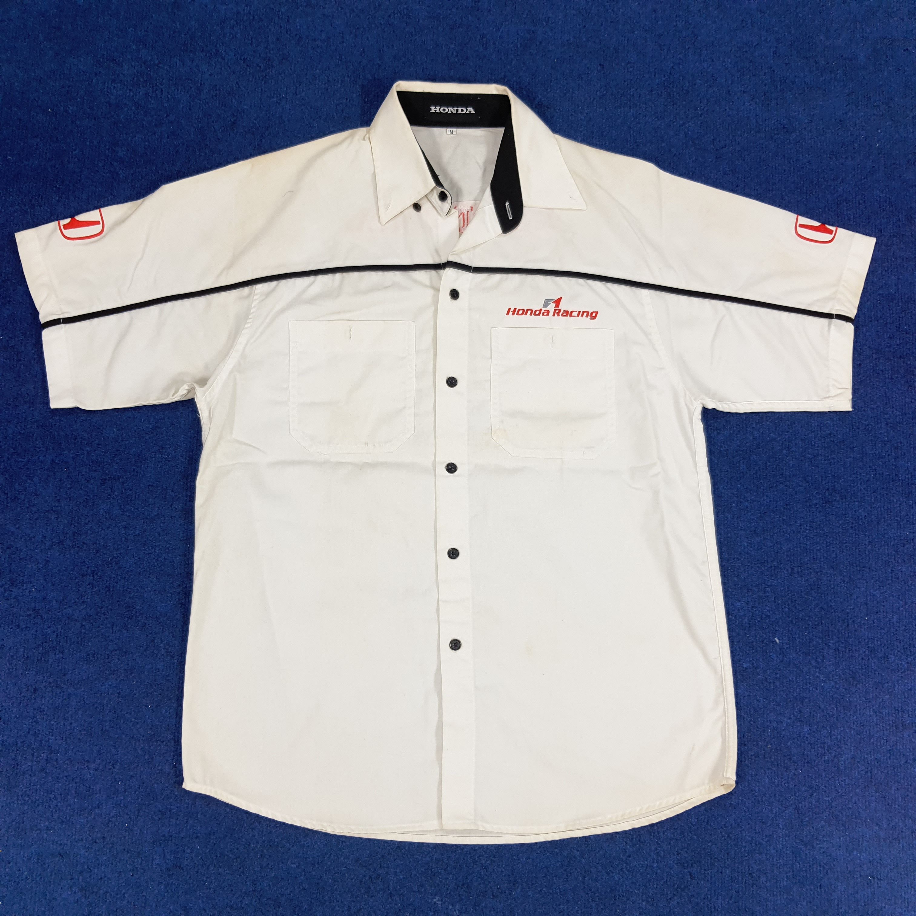 Honda × Vintage Vintage HONDA Japan Motorsports Racing Workwear Shirt Size US M / EU 48-50 / 2 - 3 Thumbnail