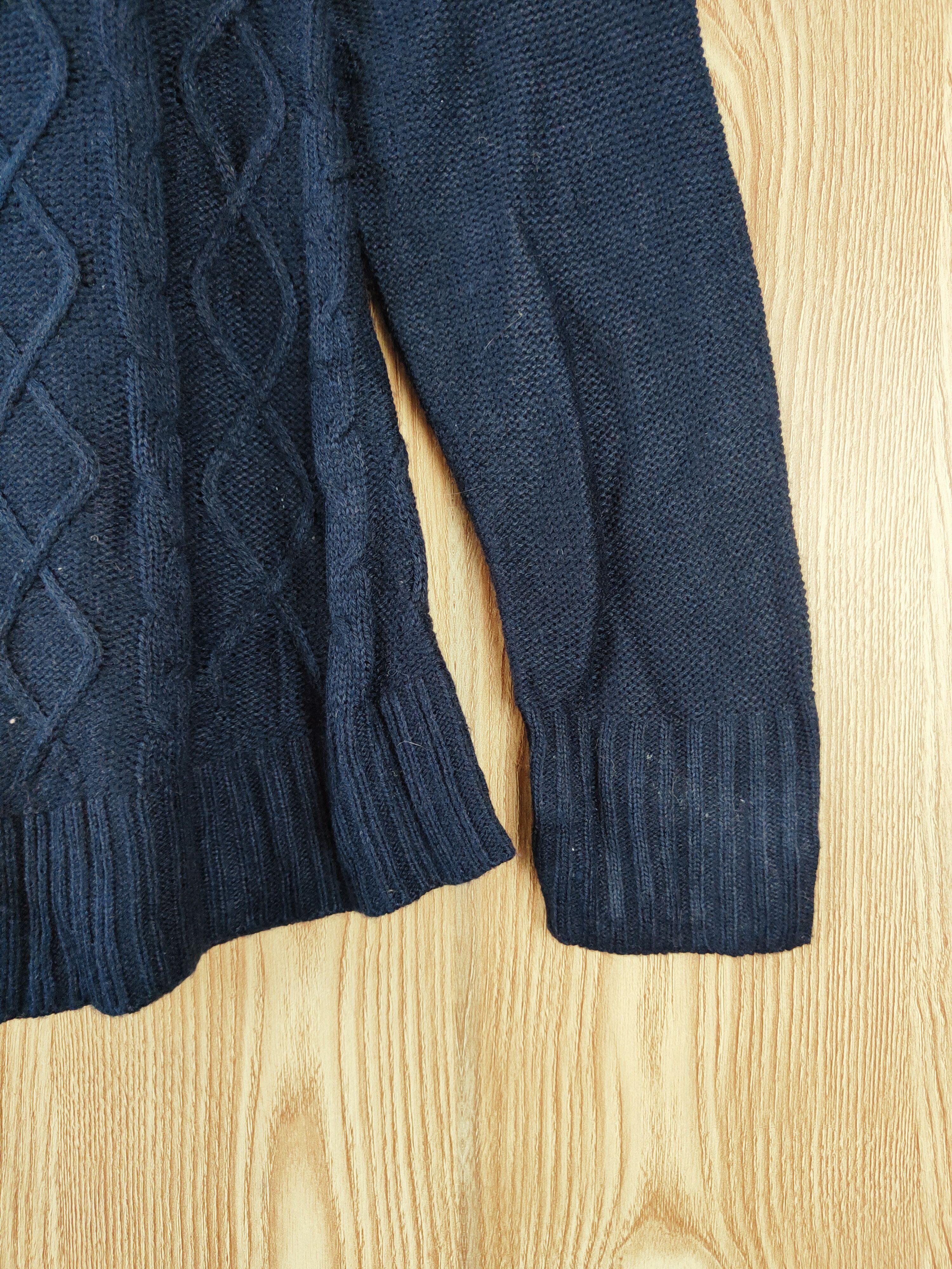 Aran Isles Knitwear × Japanese Brand × Vintage Luciole Navy Knitwear Blouses#W482 Size L / US 10 / IT 46 - 6 Thumbnail