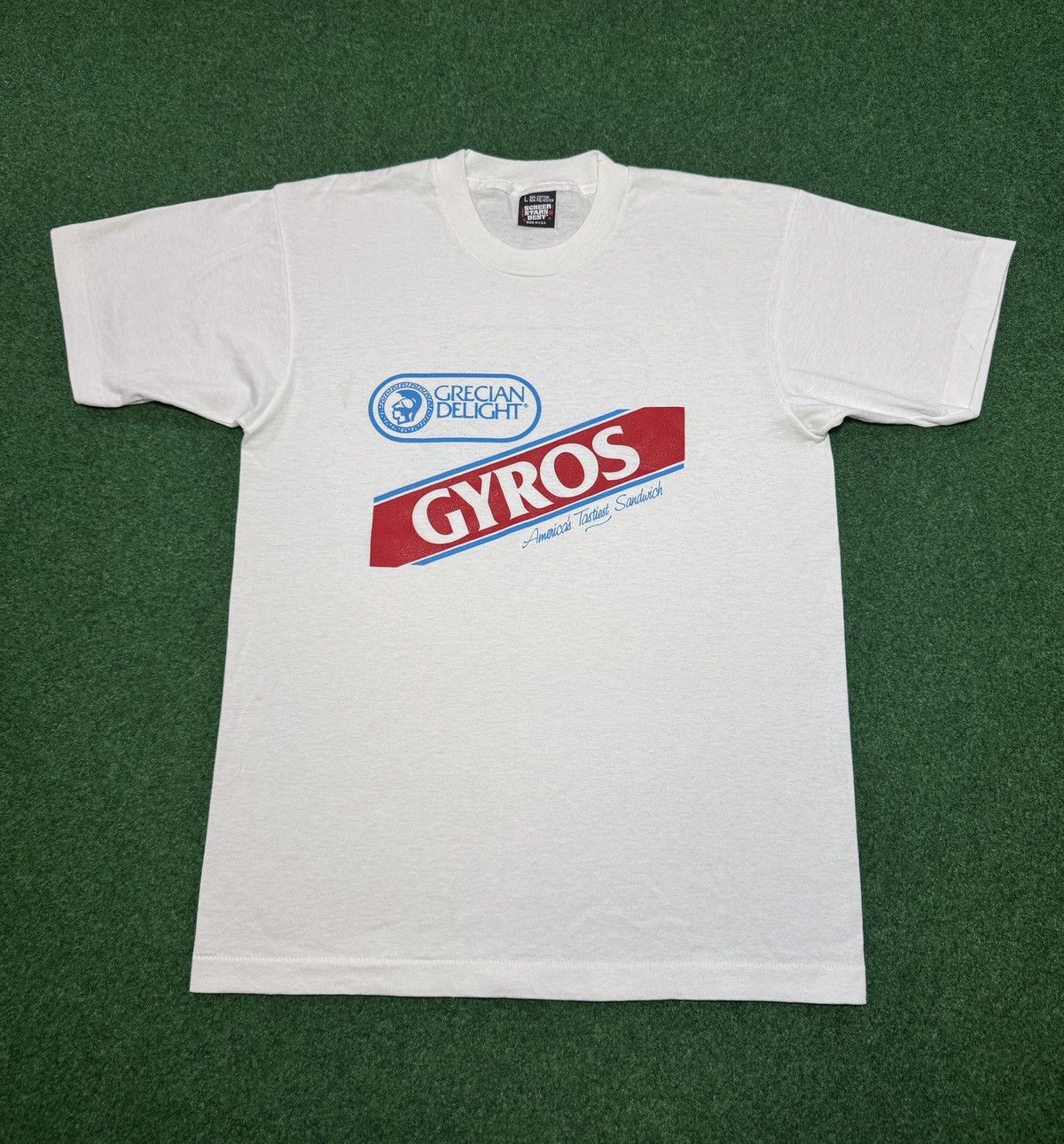 Vintage Vintage 90s Gyros America’s Best Sandwich M/L T Shirt Size US L / EU 52-54 / 3 - 1 Thumbnail