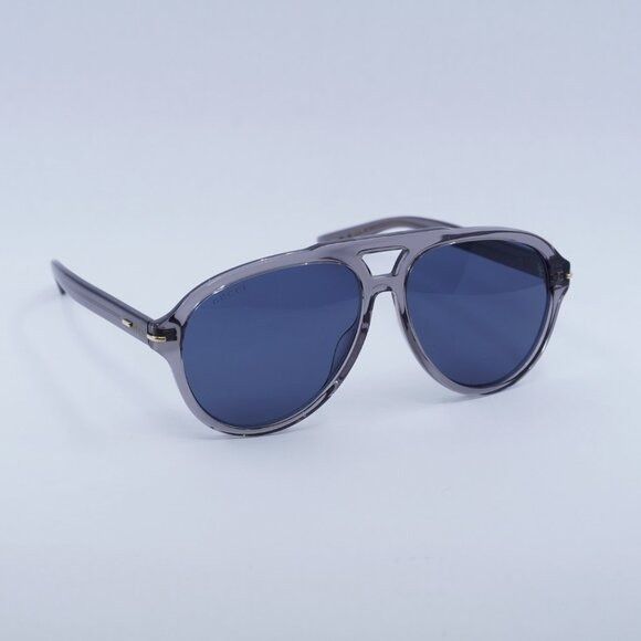 Gucci 🕶️ New Gucci GG1443S 005 Sunglasses - Transparent Grey Size ONE SIZE - 5 Thumbnail