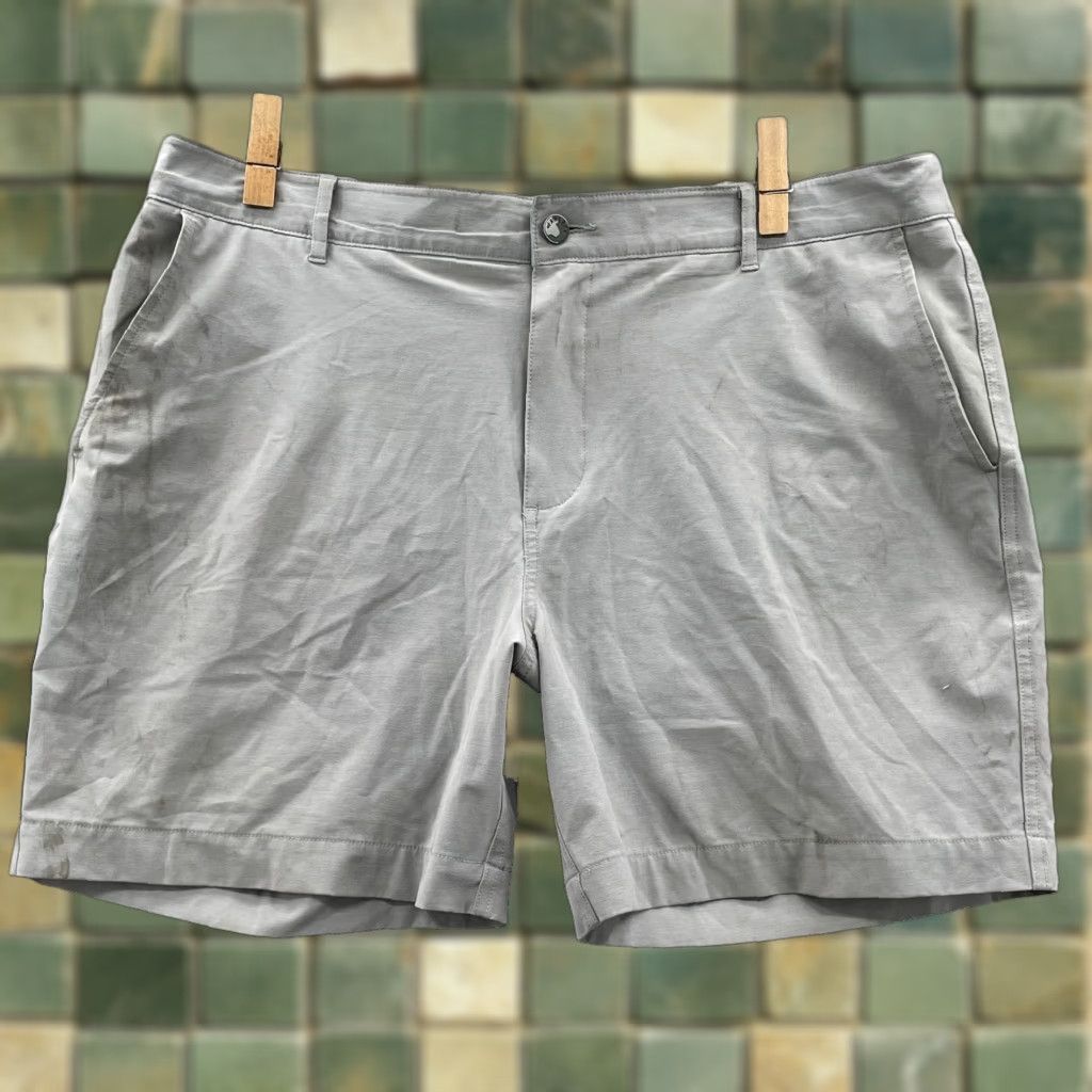 Faherty Faherty All Day Shorts Men 40x6 Gray Chino Outdoor Preppy Golf Performance Surf Casual Shirt? Size US 40 / EU 56 - 1 Thumbnail