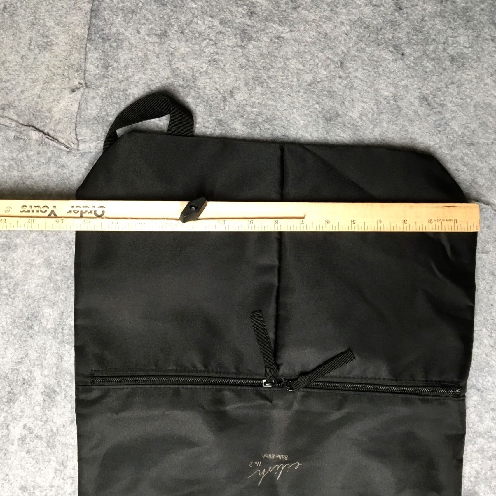 No. 21 eilish No. 2 Backpack Tote Bag Black Zippered Lightweight NWT Womens Medium Nylon Pattern Solid Bag Size ONE SIZE - 8 Thumbnail