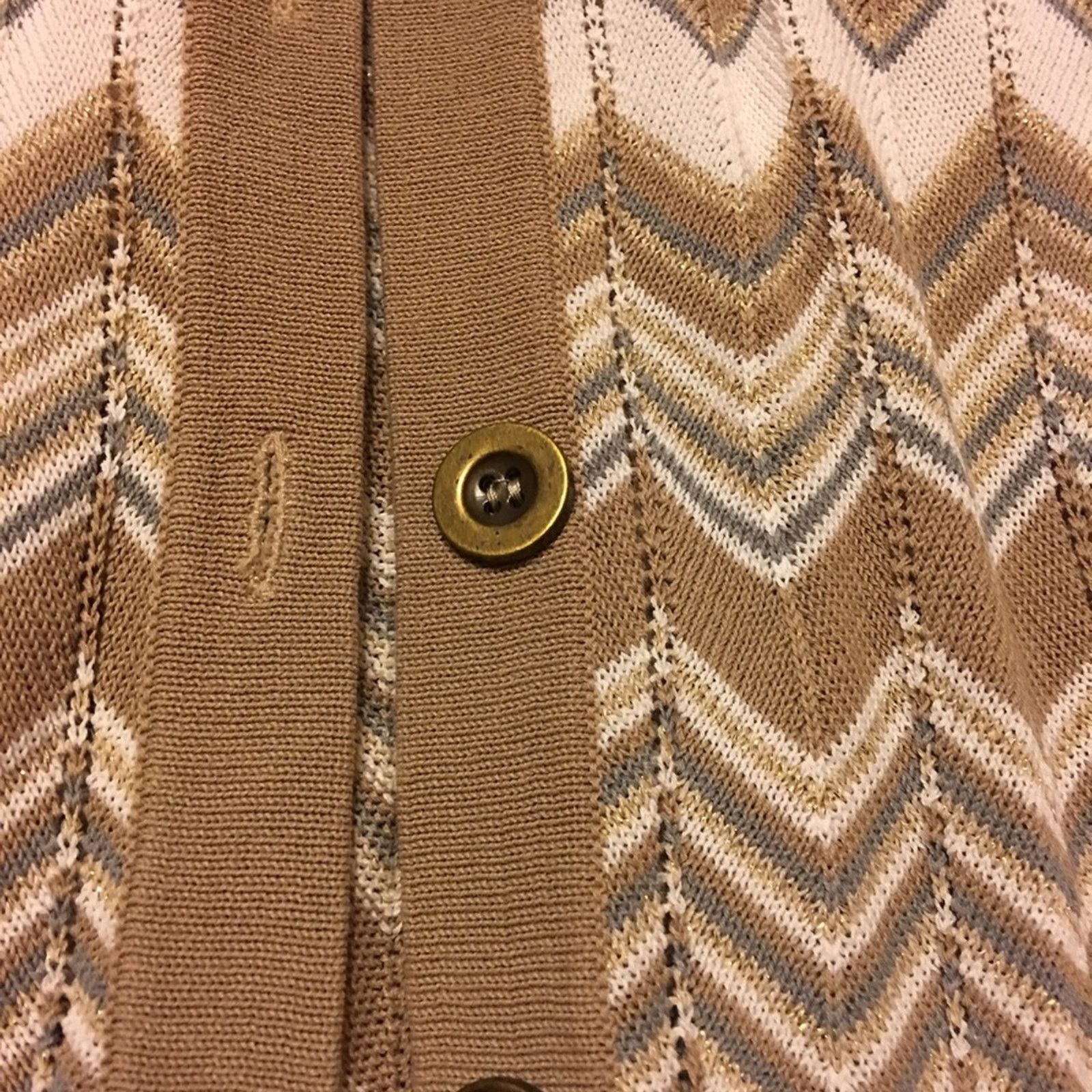 Other Charter Club metallic chevron print cardigan Size XL / US 12-14 / IT 48-50 - 6 Thumbnail