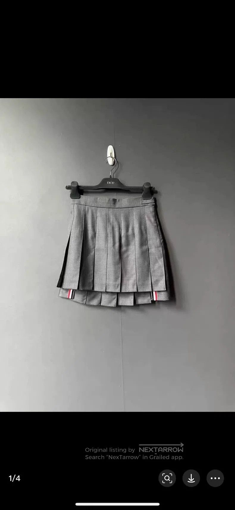 Thom Browne Thom Browne Gray Pleated Skirt. Size US 36 / EU 52 - 1 Thumbnail