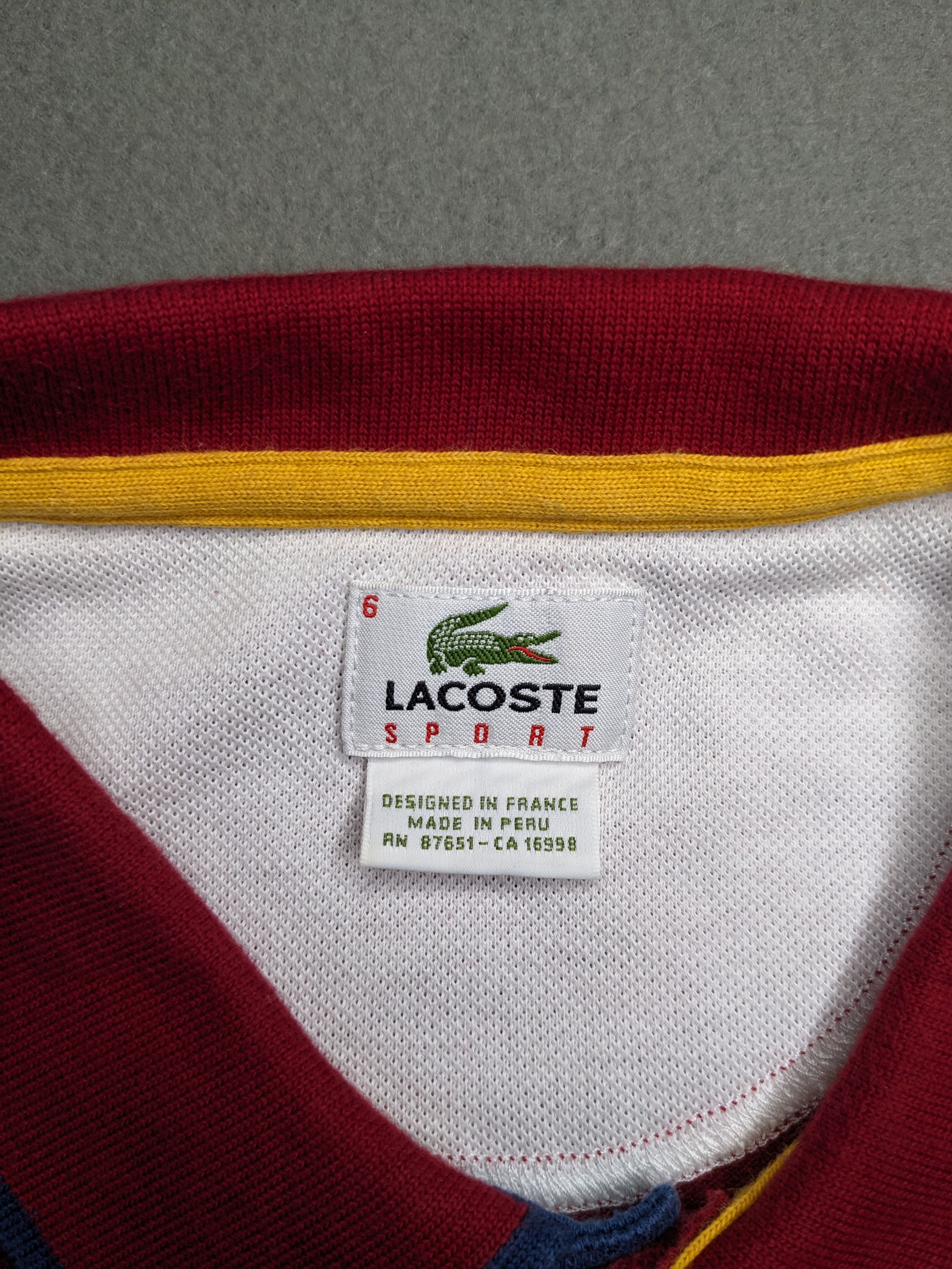 Lacoste VINTAGE Lacoste Sport Polo Shirt Mens XL Size 6 Red Size US XL / EU 56 / 4 - 7 Thumbnail