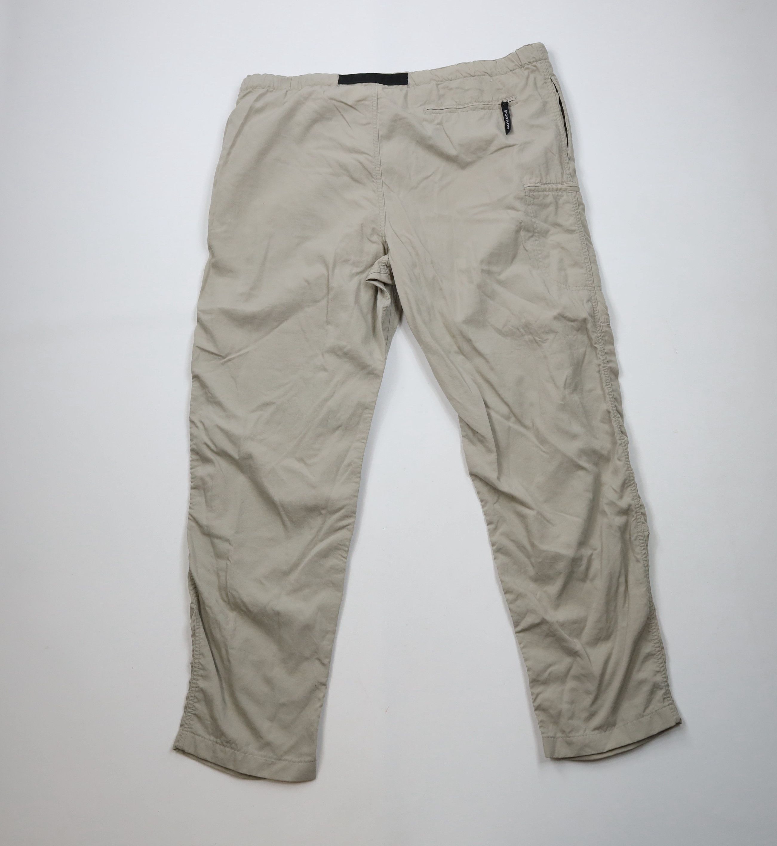 The North Face × Vintage Vintage Y2K 2000 The North Face Belted Wide Leg Pants Beige Size US 38 / EU 54 - 11 Thumbnail
