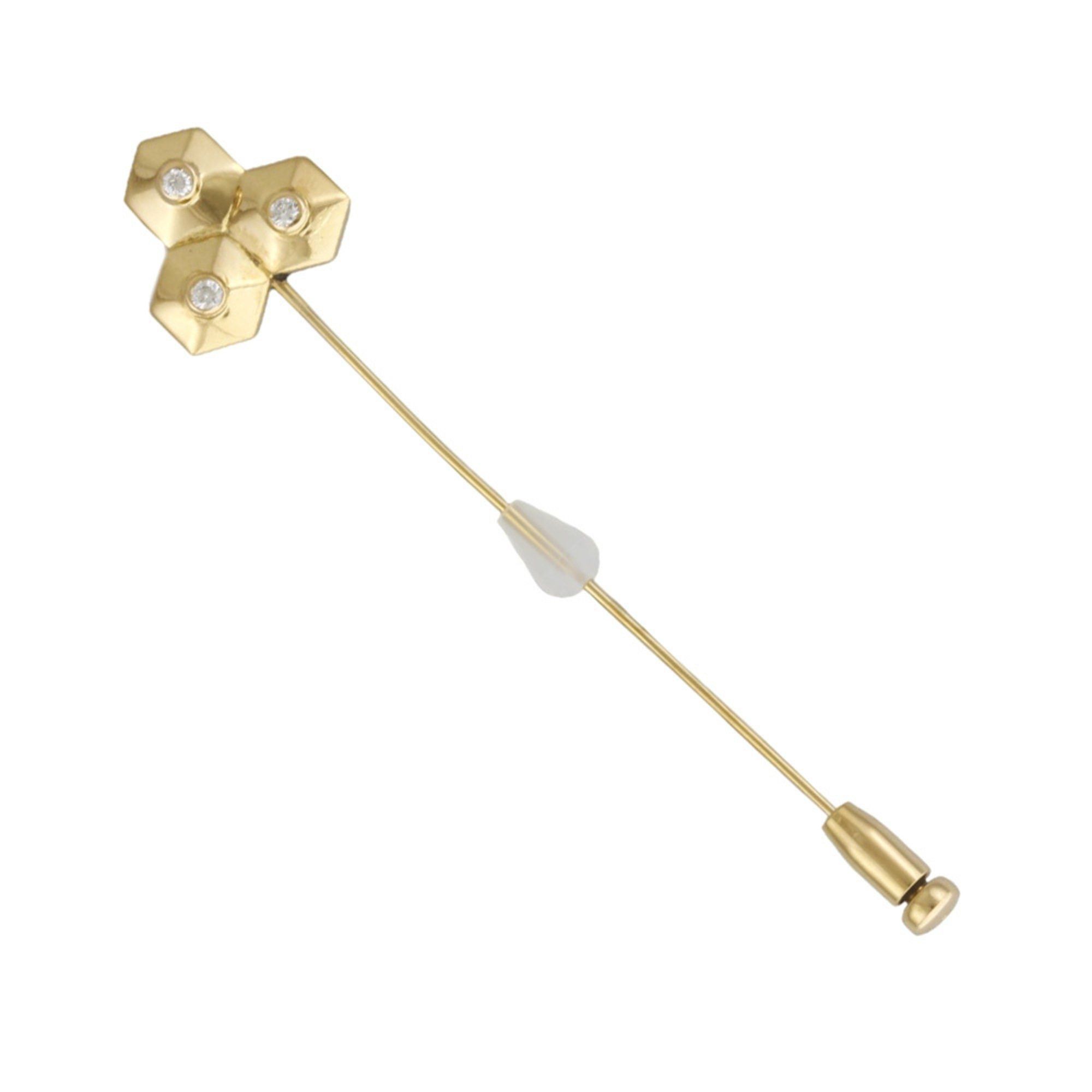 image of Christian Dior Dior Tie Pin 18K Gold Diamond Men's
