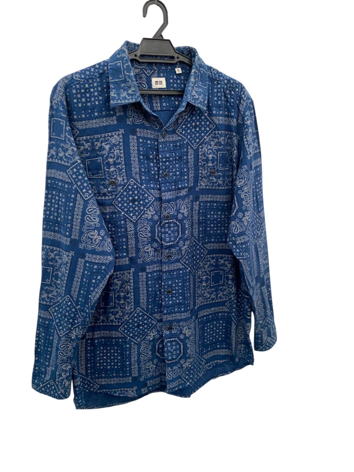 Japanese Brand × Kapital × Uniqlo UNIQLO BANDANA SHIRT BUTTON UP DOUBLE POCKET Size US XL / EU 56 / 4 - 2 Thumbnail
