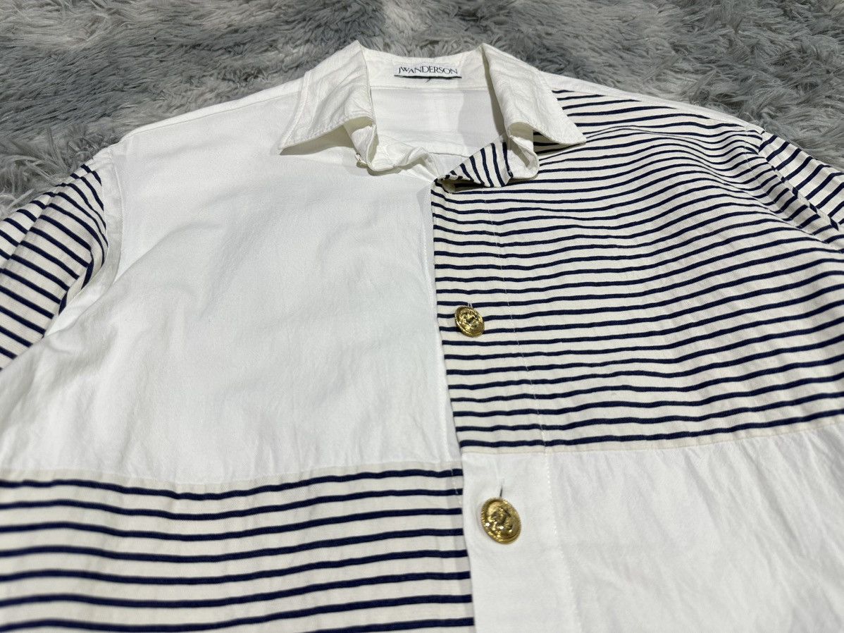 JW Anderson 🔥JW Anderson Deconstructed Patchwork Nautical Shirt Size US L / EU 52-54 / 3 - 3 Thumbnail