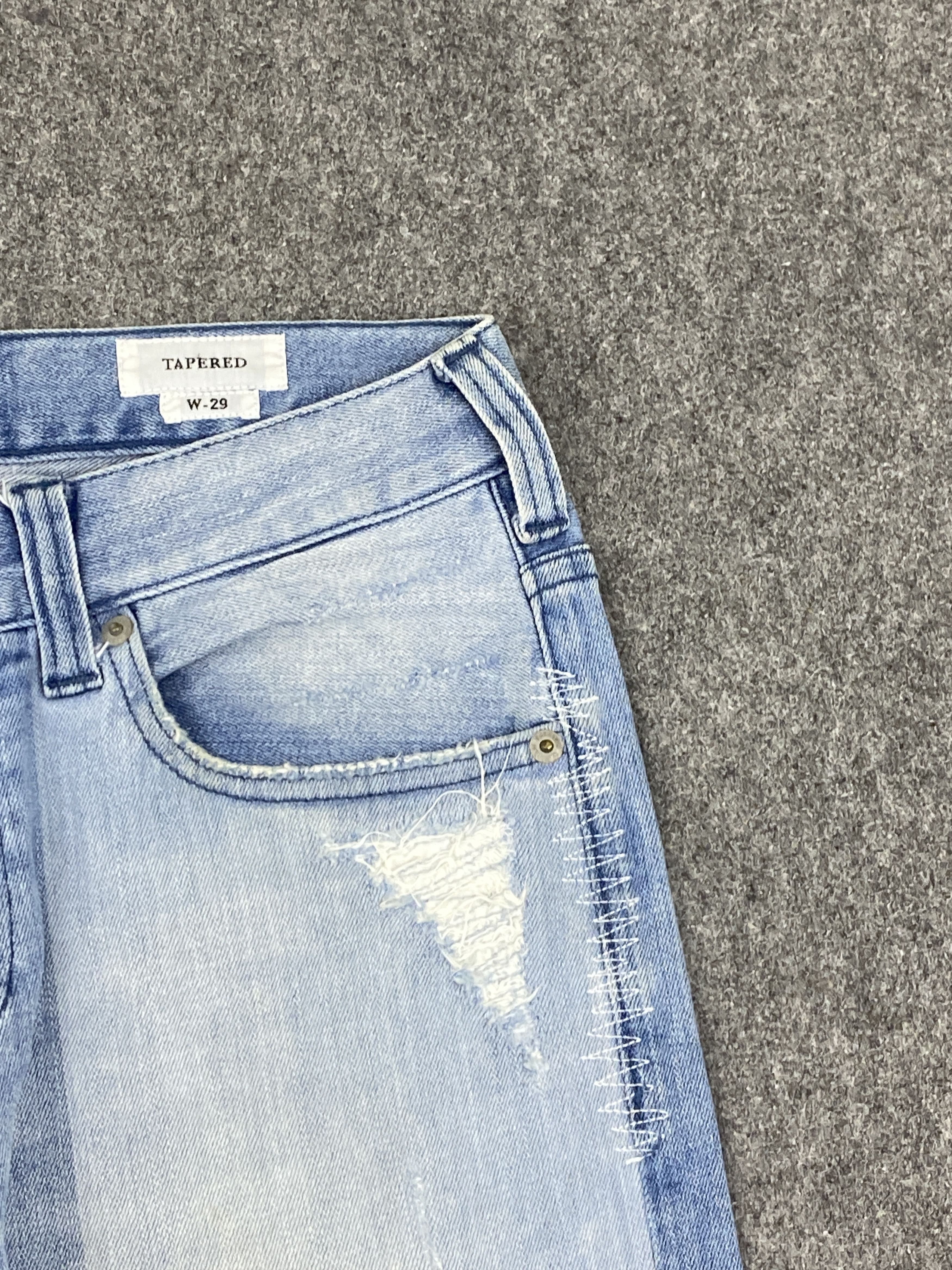 Japanese Brand Vintage Bayflow Denim Patches Skinny Jeans DP2720 Size US 30 / EU 46 - 10 Thumbnail