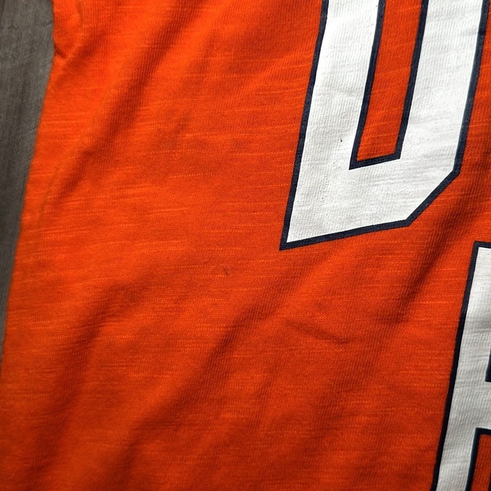 NFL VINTAGE Denver Broncos NFL Long Sleeve Tee Hoodie Mens Medium Orange Cotton Pullover Hoodie, Men, M, Orange, 90s/Concert? Size US M / EU 48-50 / 2 - 7 Thumbnail