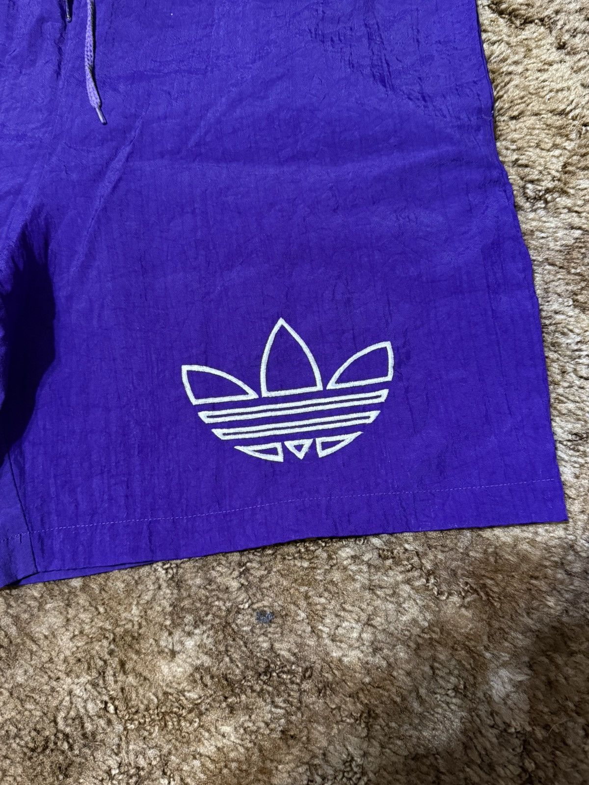 Adidas Vintage 80s Adidas Shorts Purple Medium Size US 38 / EU 54 - 4 Thumbnail