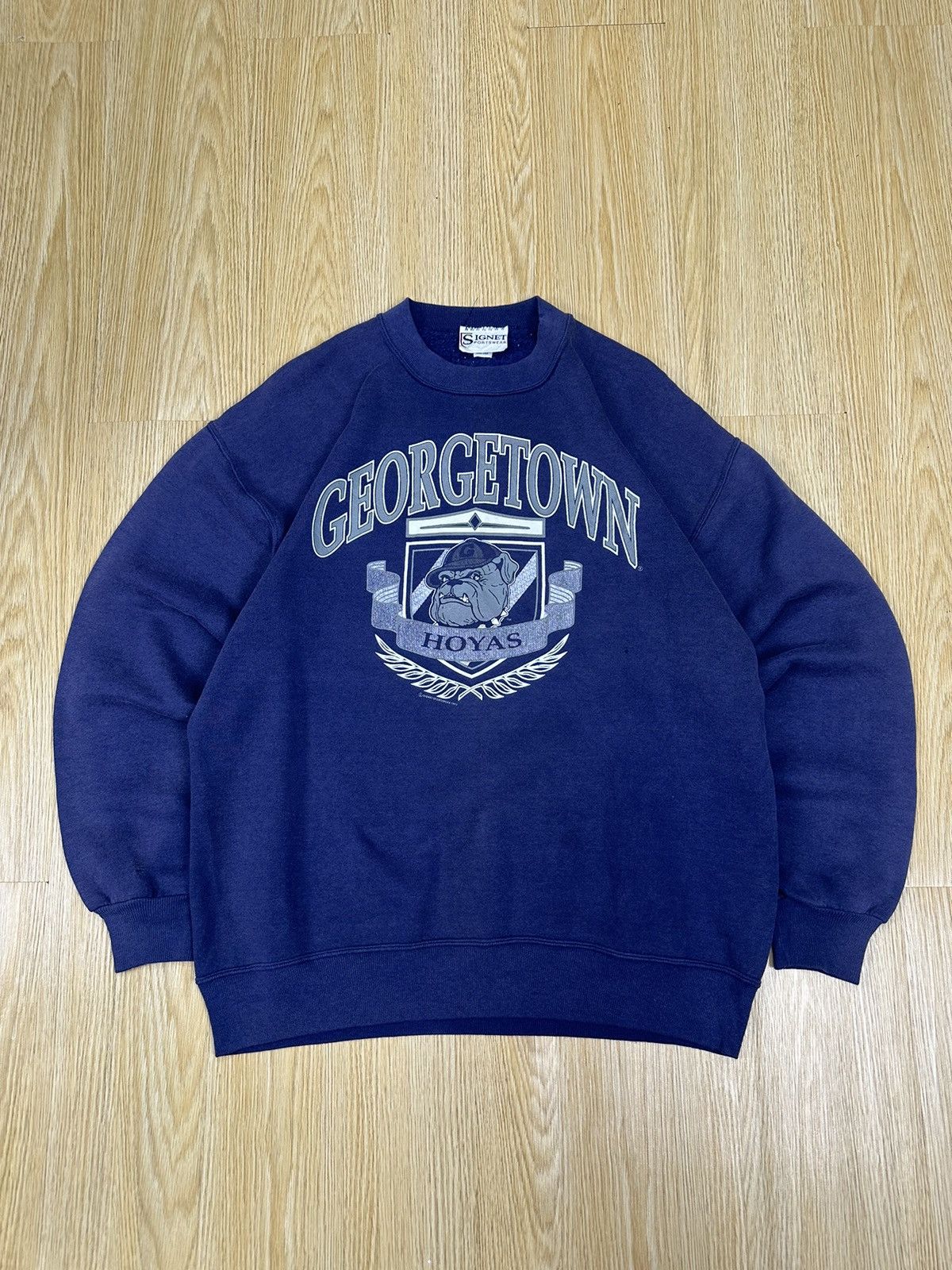 Vintage Vintage 90s NBA Georgetown Hoyas Crewneck Z230 Size US L / EU 52-54 / 3 - 1 Thumbnail