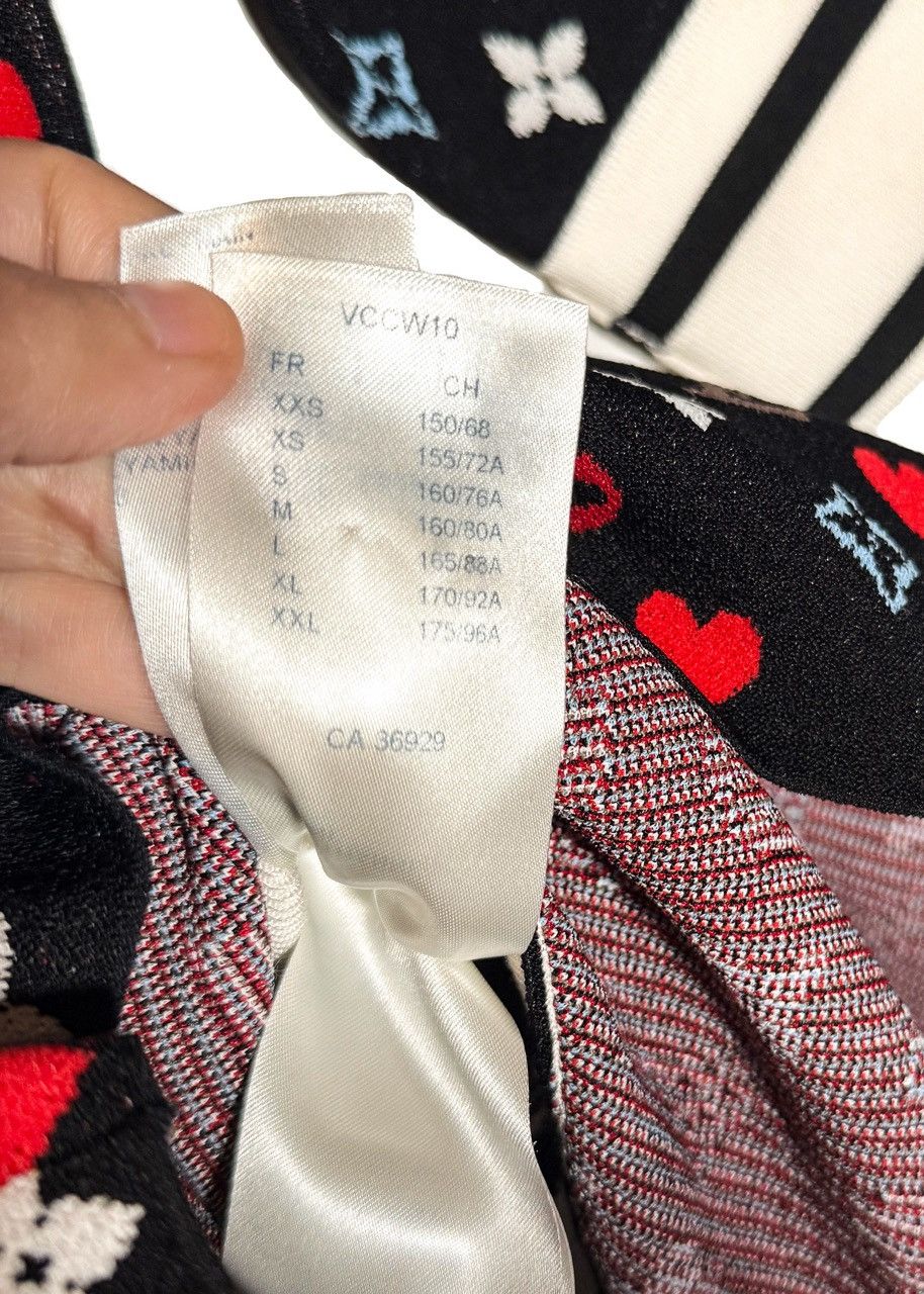 Louis Vuitton Louis Vuitton Black Monogram Heart Short Sleeves Polo Dress Size M / US 6-8 / IT 42-44 - 10 Thumbnail