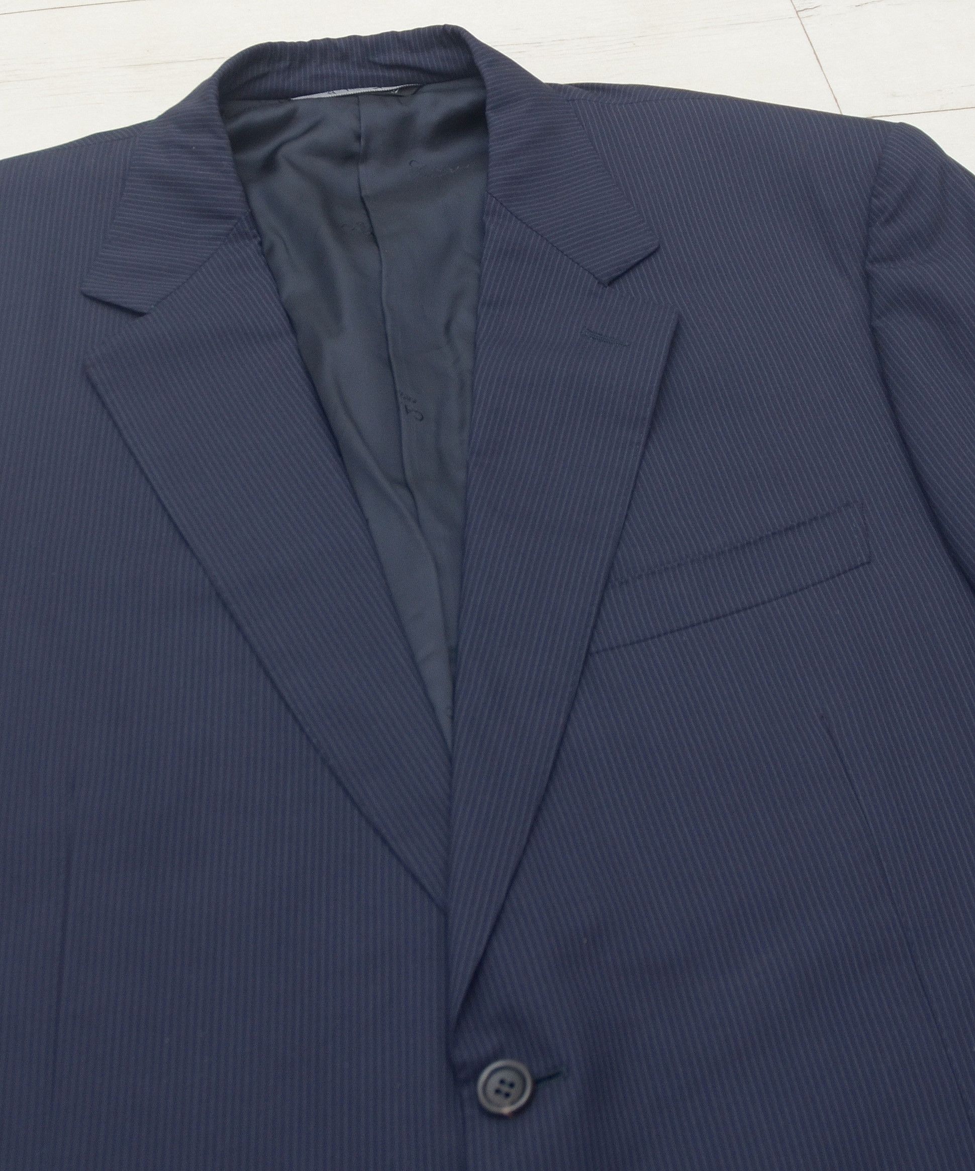 Canali × Designer Canali Wool 2-Buttons Strips Blazer Size 56 Super 150's Size 54R - 5 Thumbnail