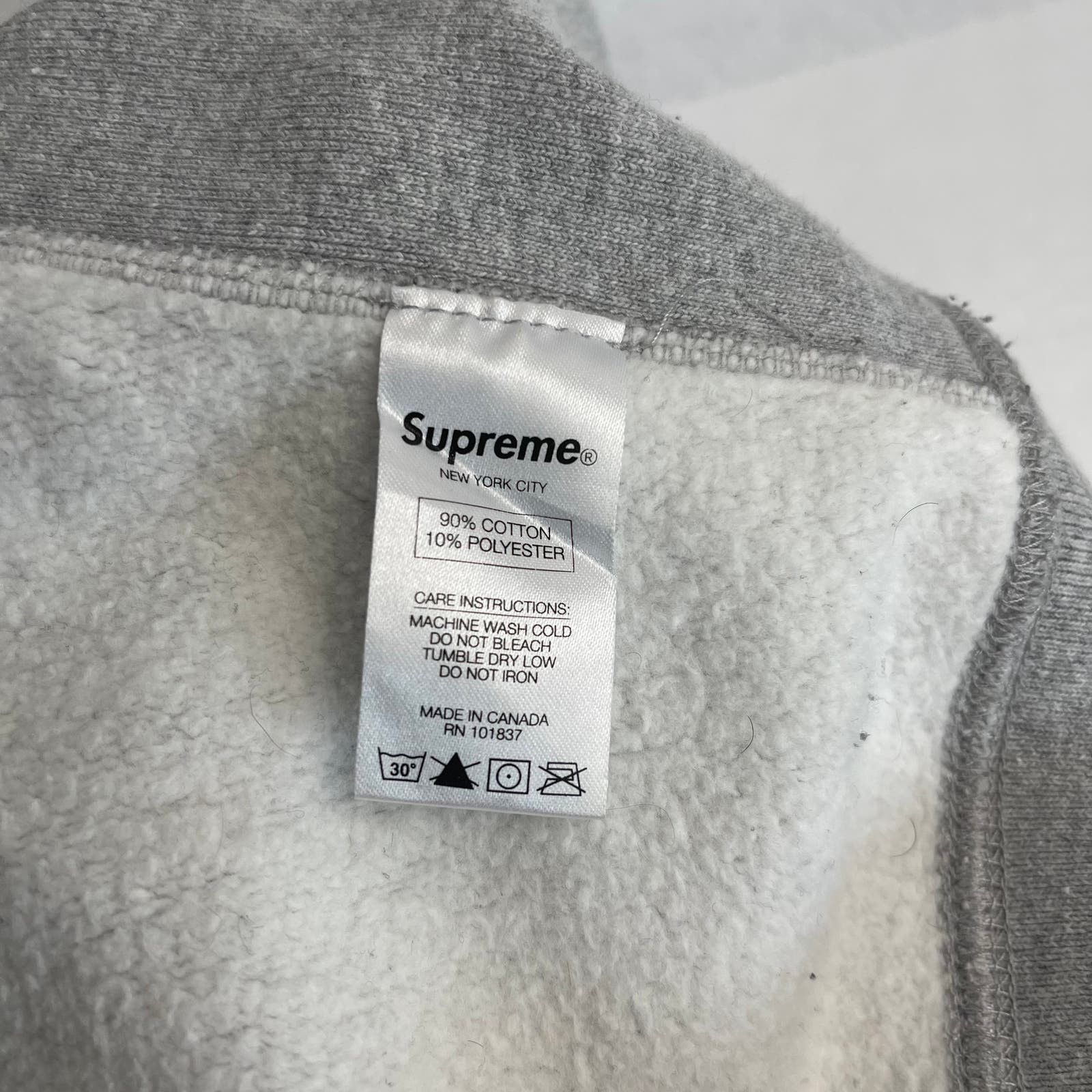 image of Supreme Box Logo Heather Grey Fw16, Men's (Size XL)