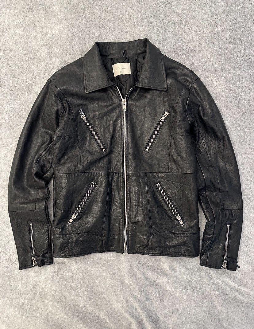 Leather Deadwood real leather biker moto jacket Size US M / EU 48-50 / 2 - 1 Thumbnail