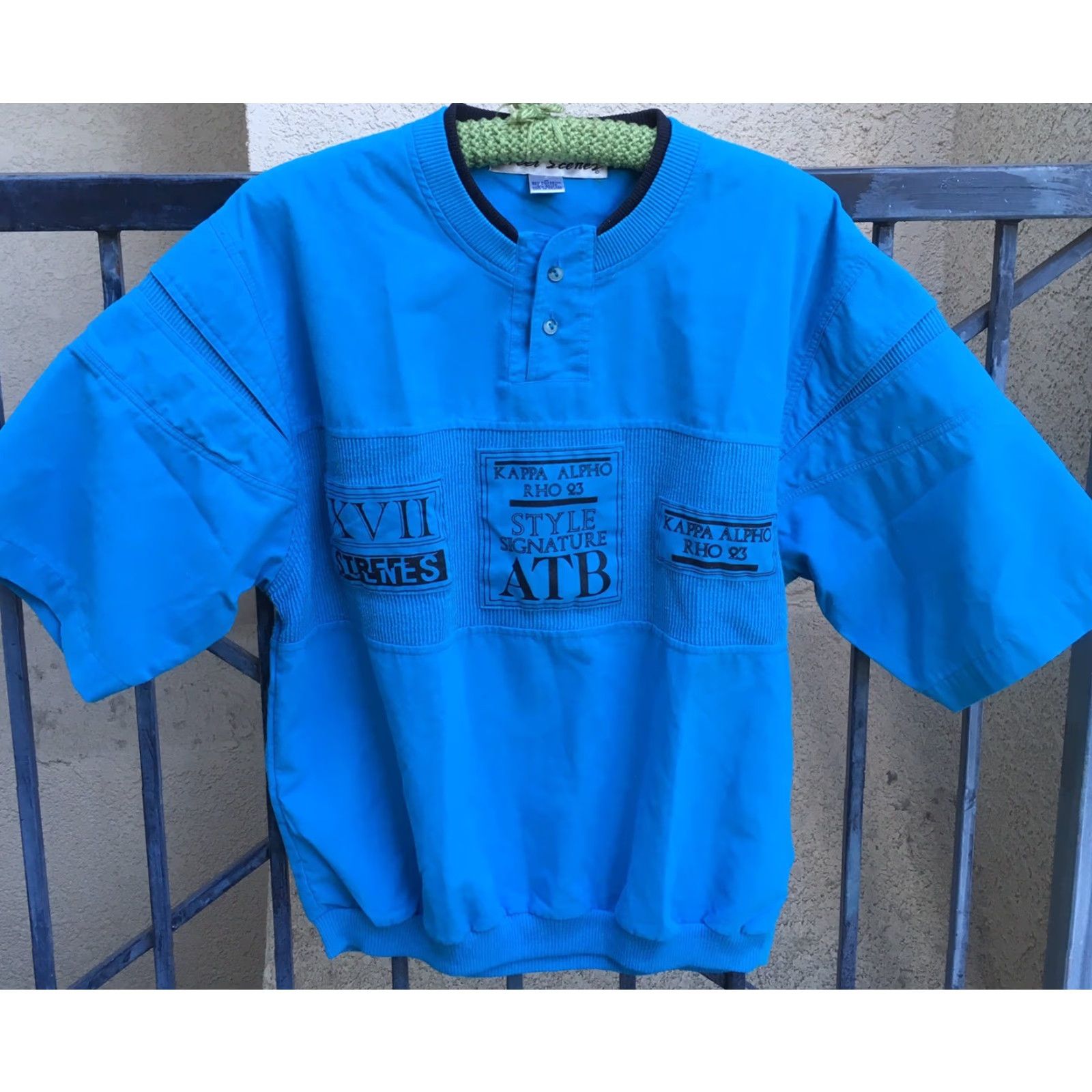 Vintage VINTAGE Street Scenes Shirt Adult M Blue 80s 90s N/A Size US M / EU 48-50 / 2 - 7 Thumbnail