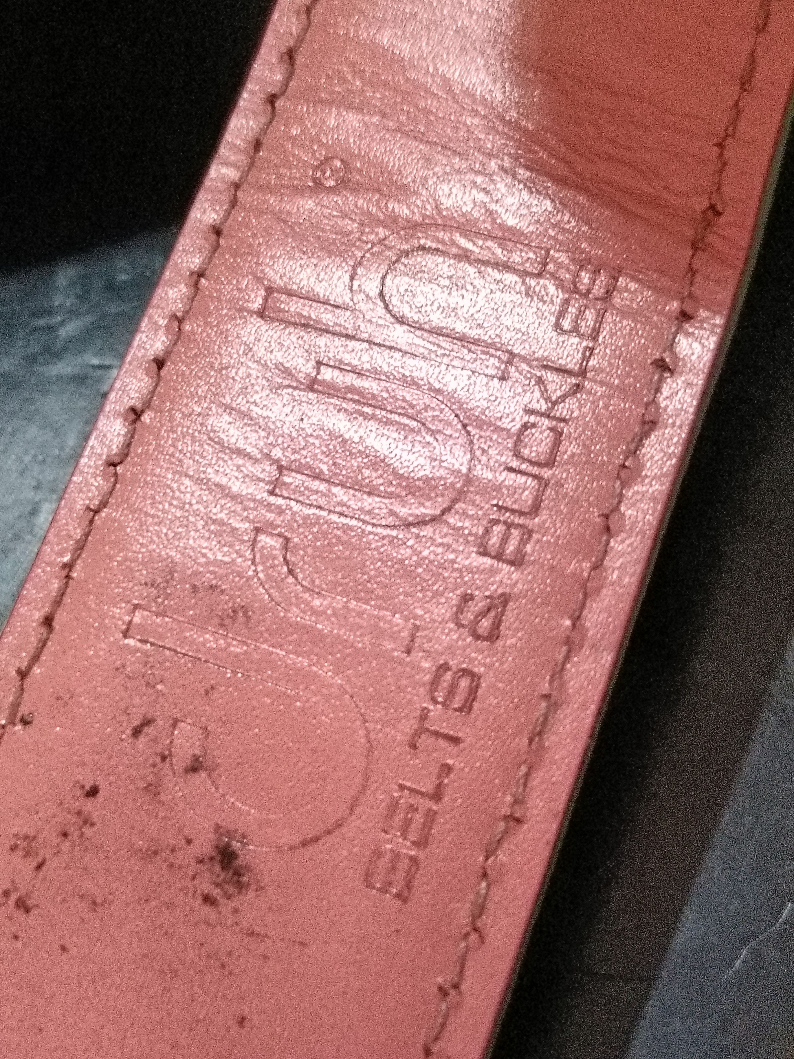 Handmade Druh golf custom buckle lizard leather belt Size 36 - 5 Thumbnail