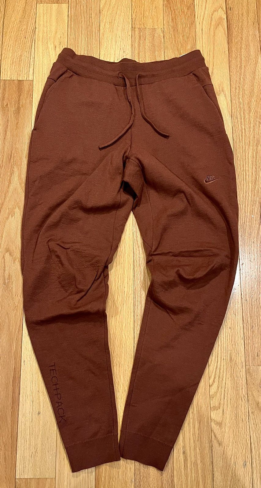 Nike Nike Brown Fleece Tech Sweatpants Size US 30 / EU 46 - 1 Thumbnail