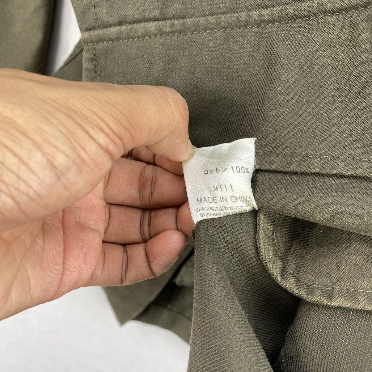 Japanese Brand Michel Klein Homme Olive Green Utility Jacket Size US M / EU 48-50 / 2 - 15 Thumbnail