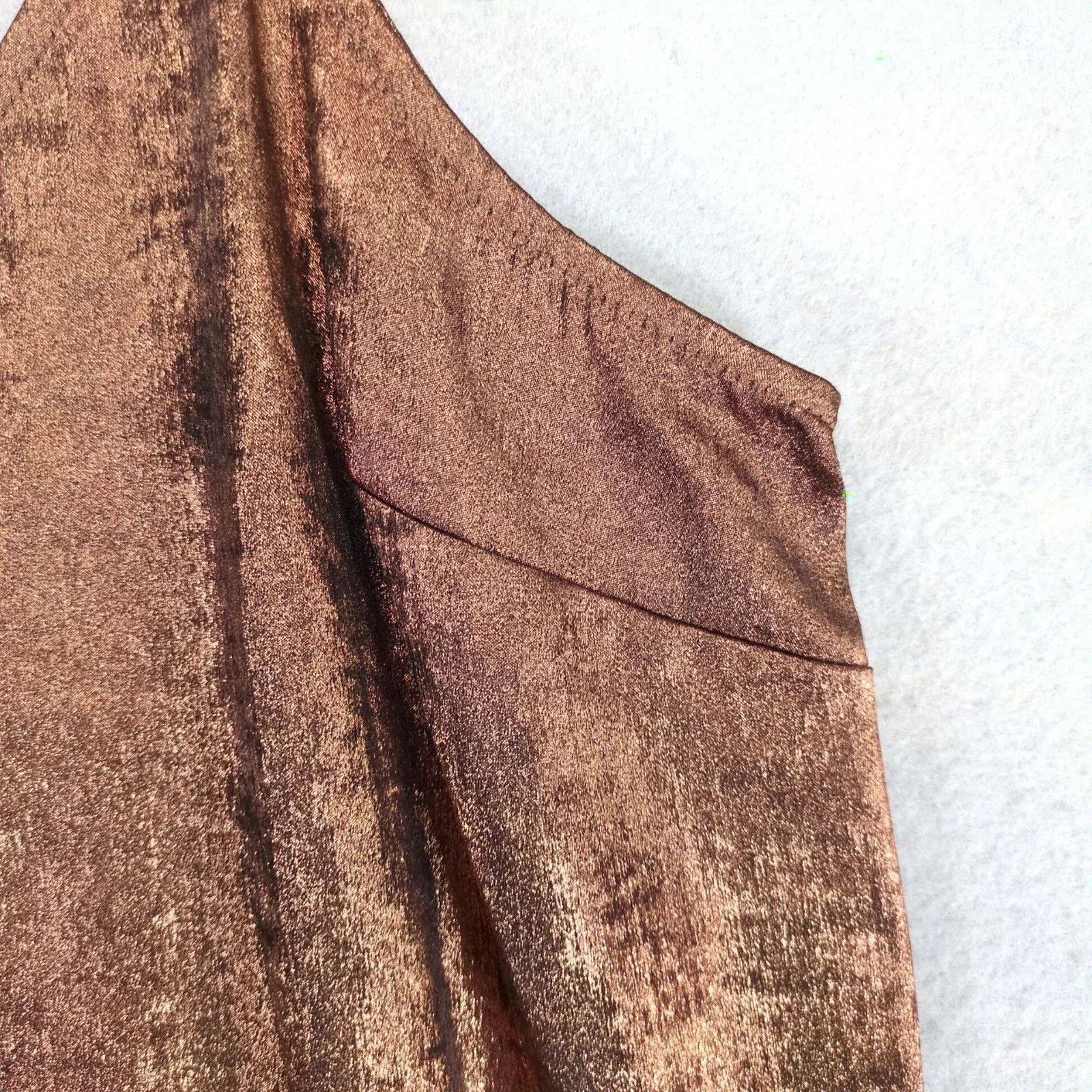 Other NWT A New Day Copper Metallic Mini Slip Dress Sz M Grunge Size XL / US 12-14 / IT 48-50 - 9 Thumbnail