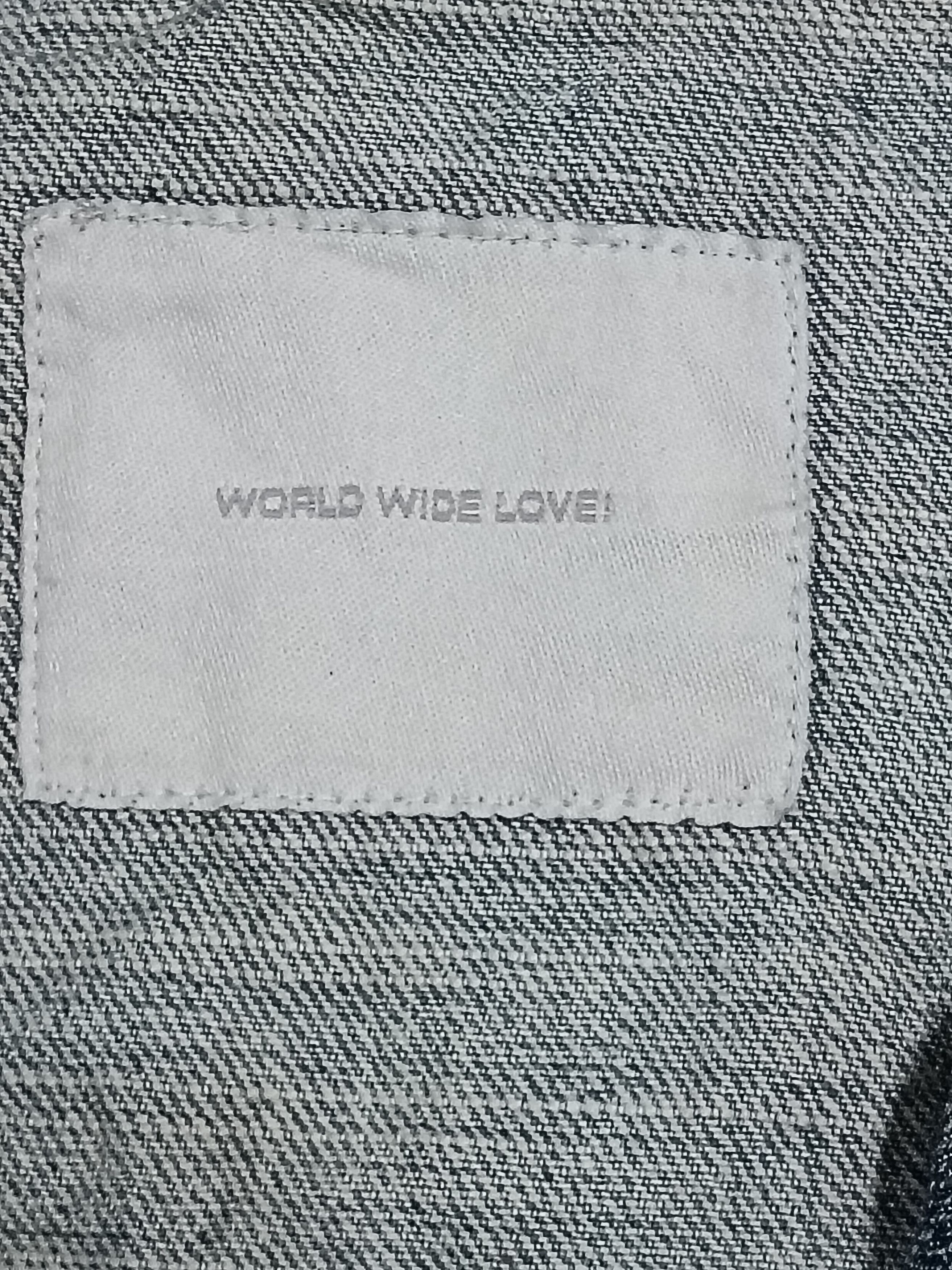 Japanese Brand WORLD WIDE LOVE PUNK MULTIPOCKET DENIM JACKET Size US S / EU 44-46 / 1 - 2 Thumbnail