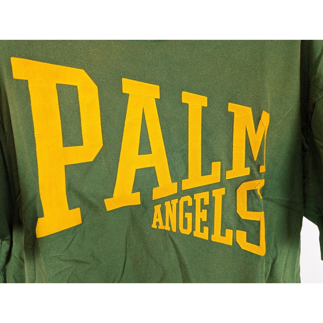 Palm Angels o1rshd1 College T-Shirt in Green Gold Size US L / EU 52-54 / 3 - 5 Thumbnail