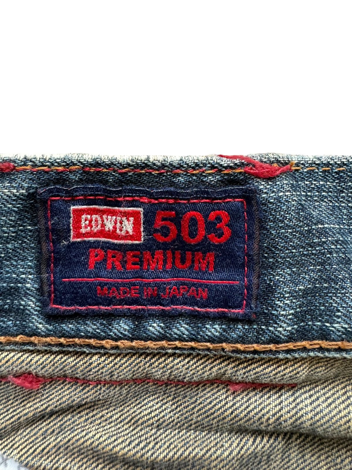 Edwin Vintage Edwin 503 Premium Distressed Jeans Size US 34 / EU 50 - 14 Thumbnail