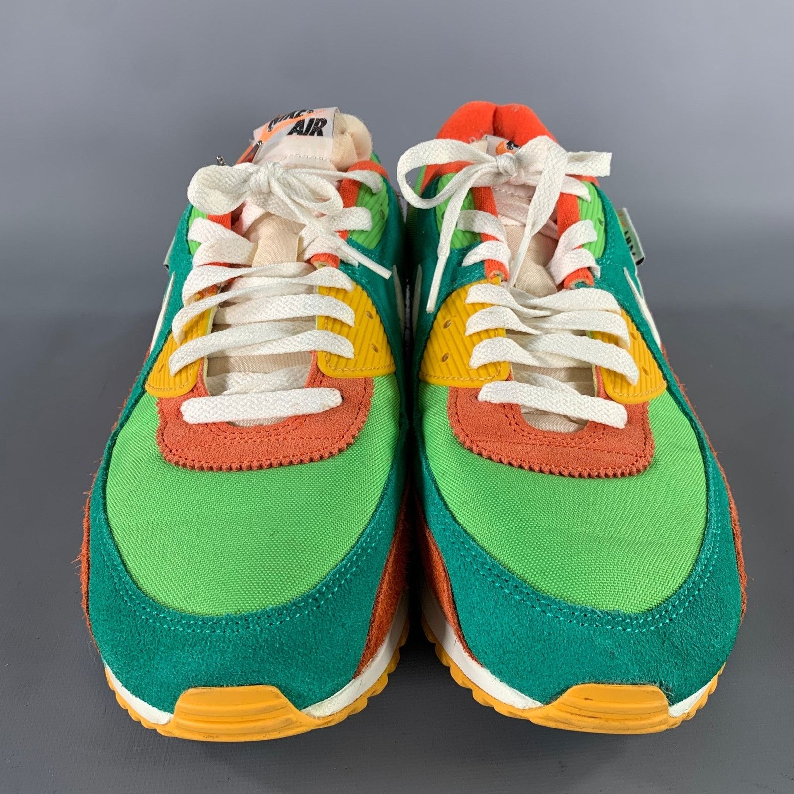 Nike Size 12 Orange Multi-Color Layered Suede Runner Sneakers Size US 12 / EU 45 - 4 Thumbnail