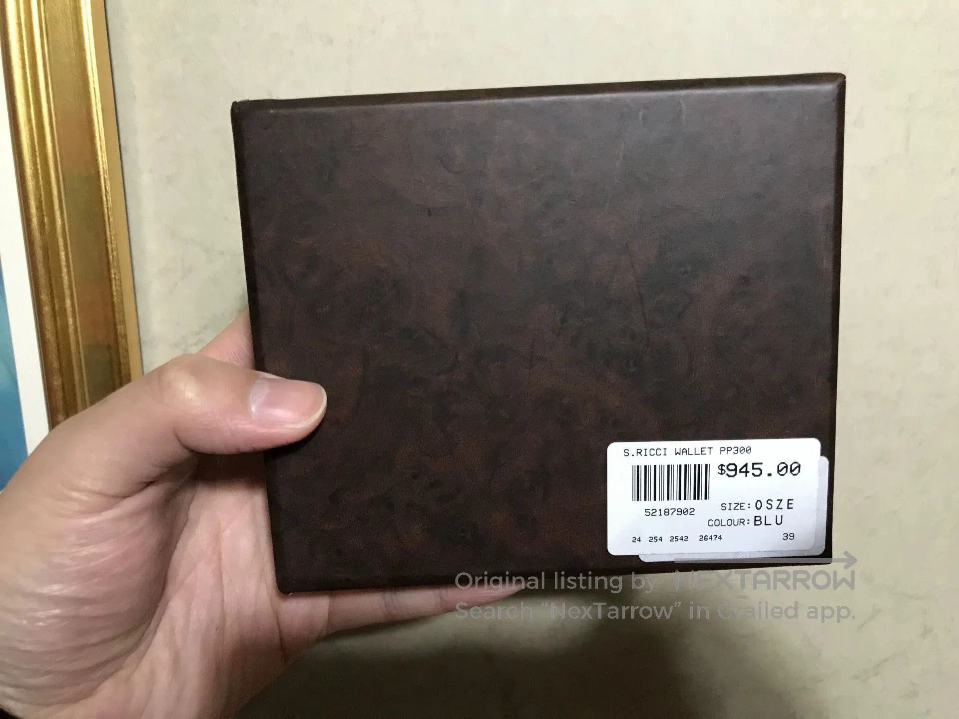 Stefano Ricci STEFANO RICCI Eagle Head Blue Bifold Wallet. Size ONE SIZE - 6 Thumbnail