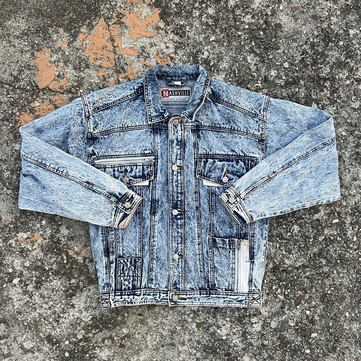 Japanese Brand × Vintage American vintage denim jacket bomber oversize y2k unisex Size US XL / EU 56 / 4 - 1 Thumbnail