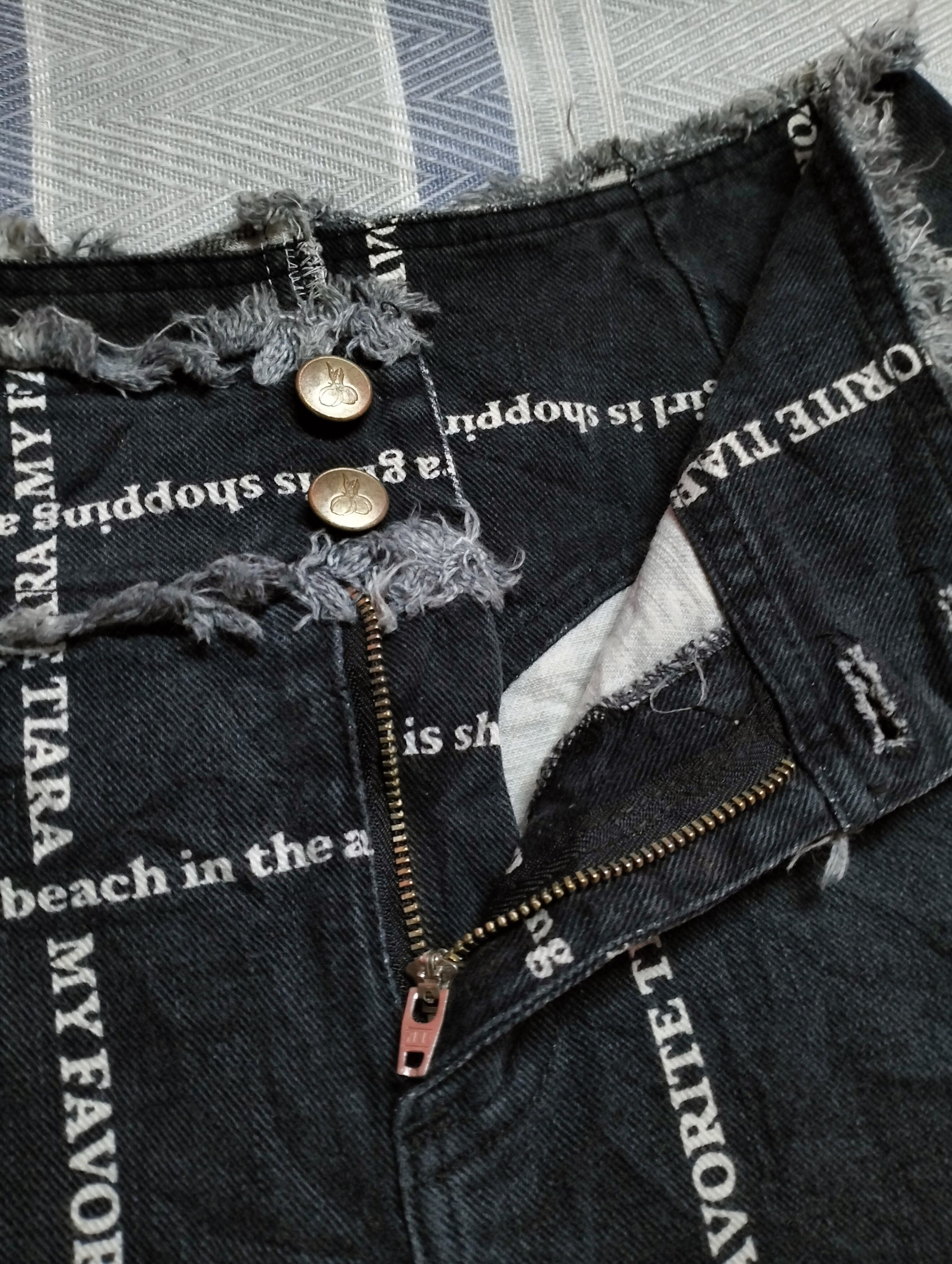 If Six Was Nine Archive💥Tiara Mini Skirt Denim Rare Design Size 27" / US 4 / IT 40 - 3 Thumbnail