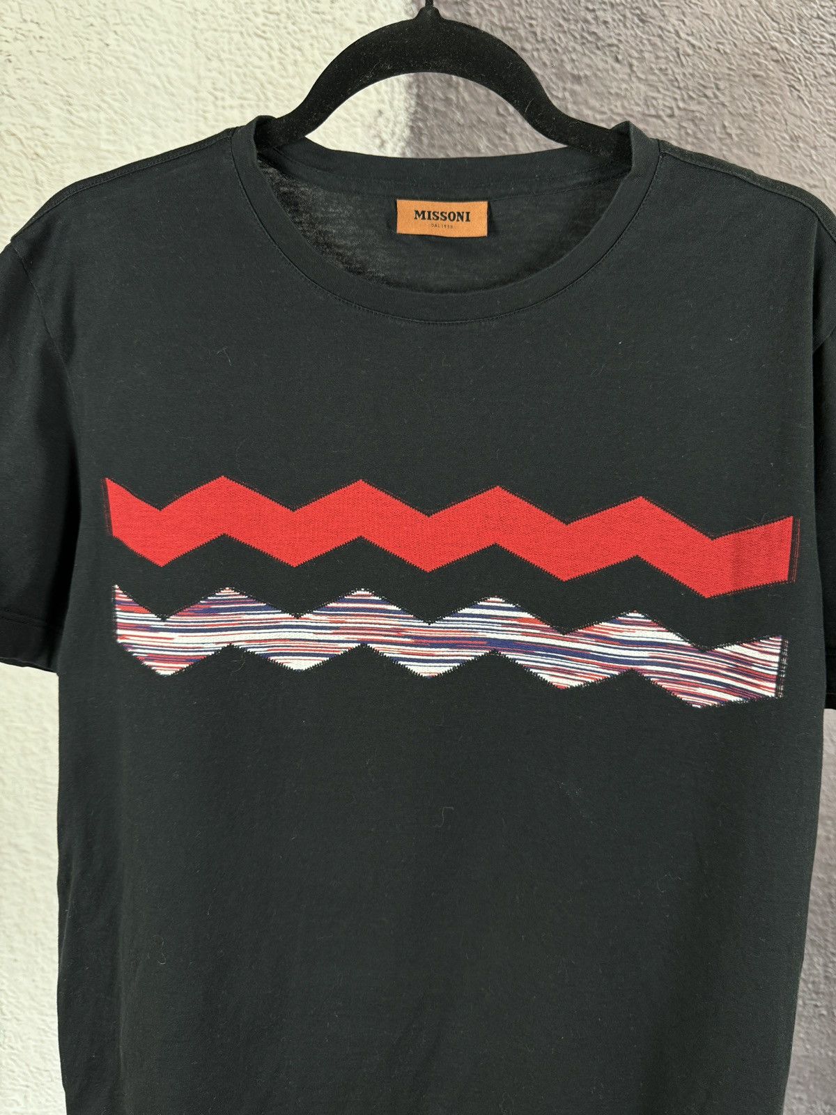 Missoni Missoni zigzag striped black tee shirt Size US M / EU 48-50 / 2 - 5 Thumbnail