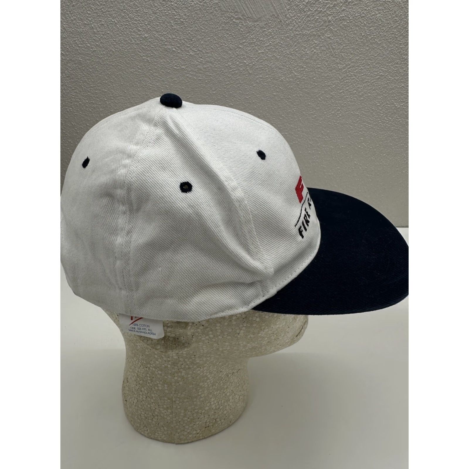 Vintage Hit Snapback Hat FRC Fire Research Adjustable White Embordered Size ONE SIZE - 5 Thumbnail
